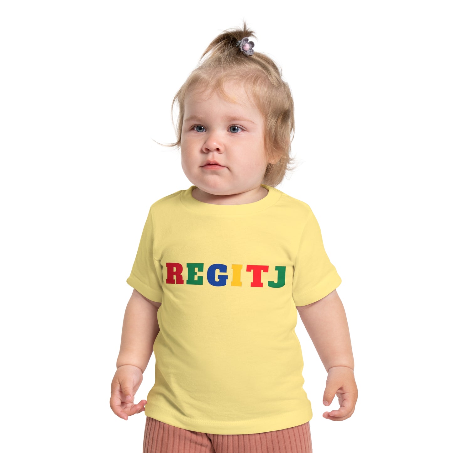 REGITJ Baby Short Sleeve T-Shirt Yellow
