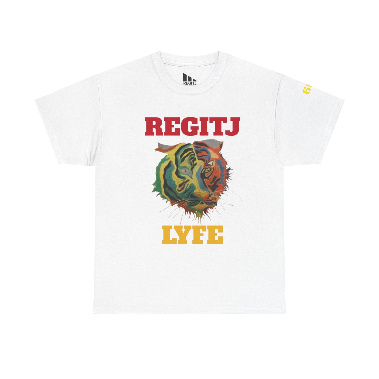 Unisex Heavy Cotton Tee, Casual Summer T-shirt, Fun Playtime Tee, Graphic Tee for All Occasions, Perfect for Gifts White