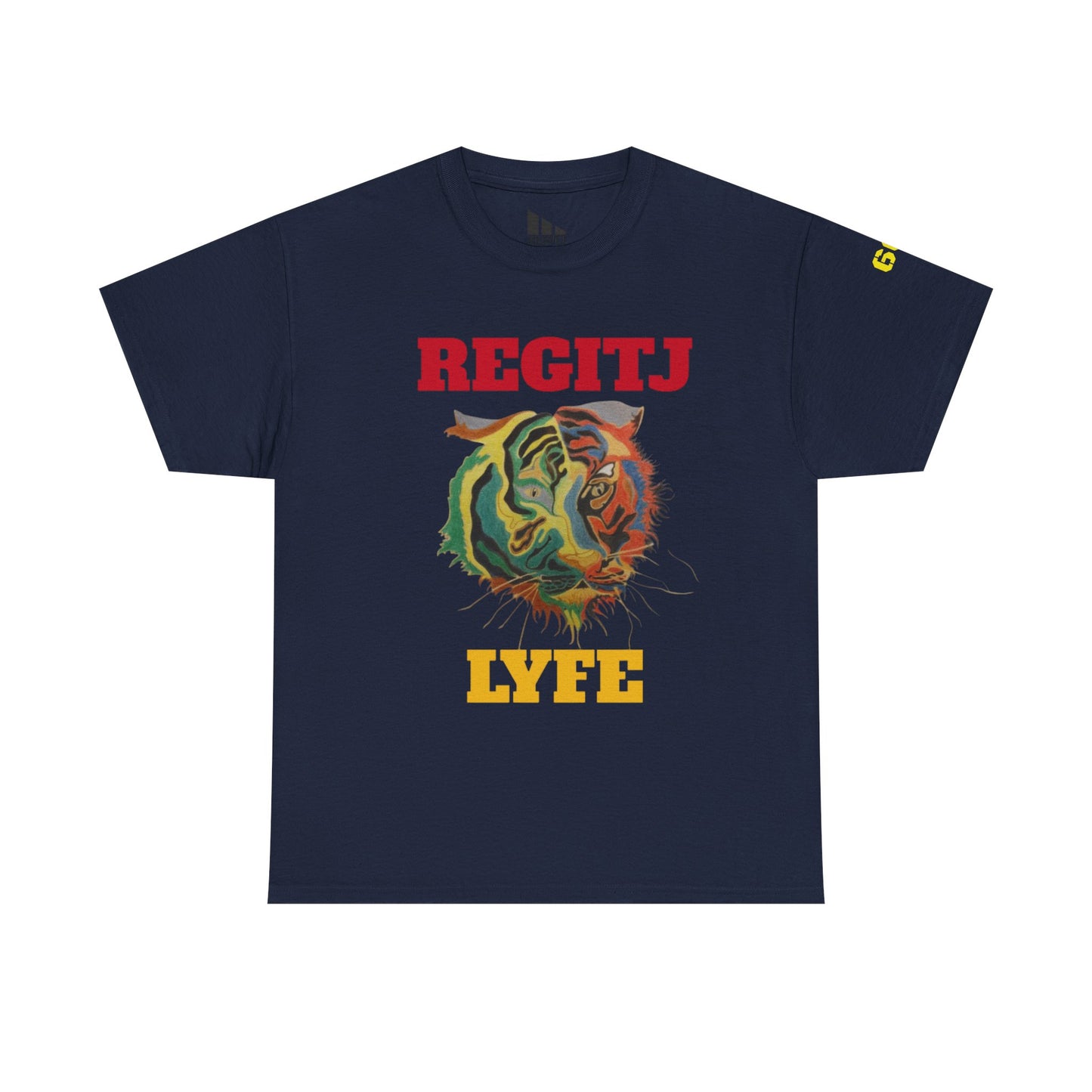 Unisex Heavy Cotton Tee, Casual Summer T-shirt, Fun Playtime Tee, Graphic Tee for All Occasions, Perfect for Gifts Navy