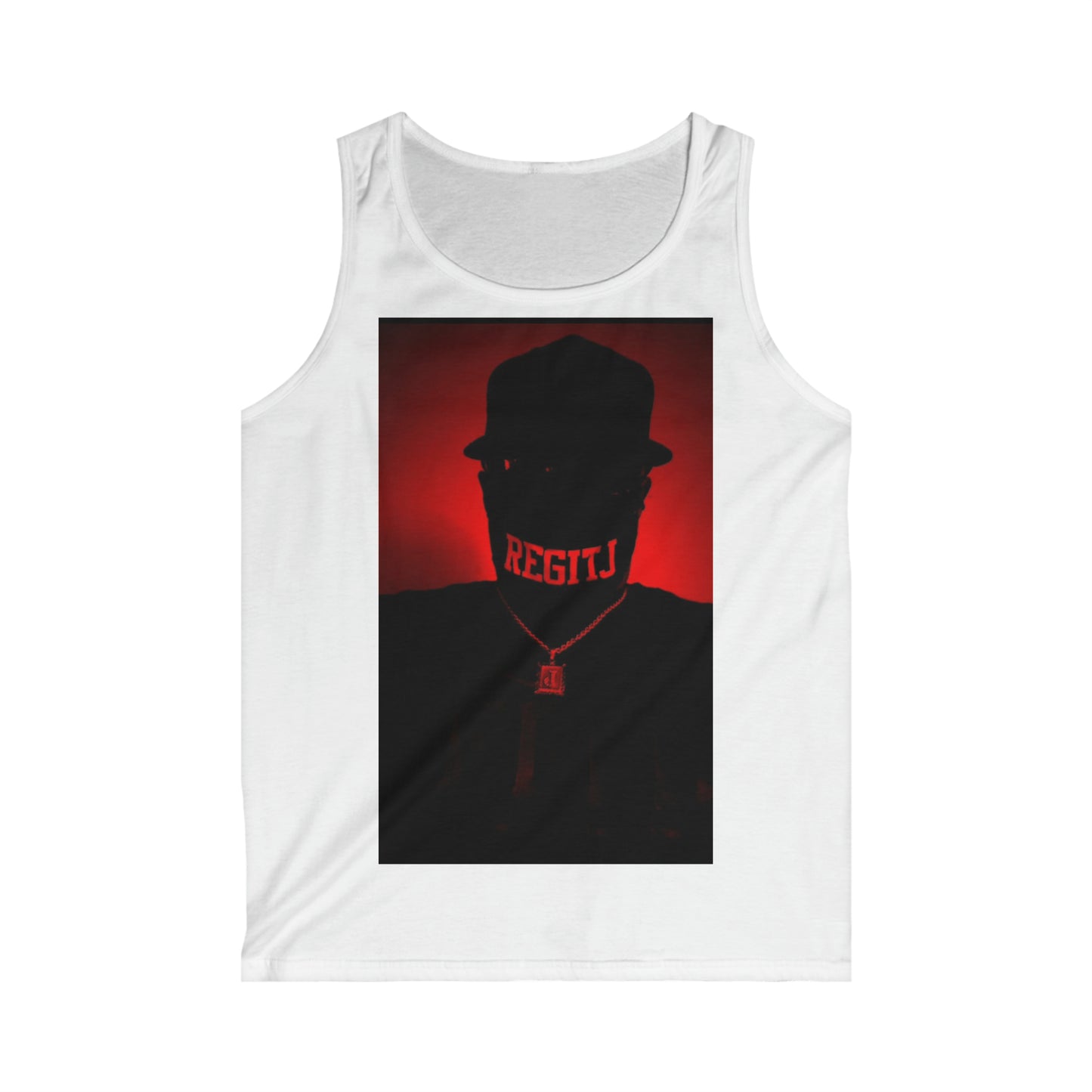 REGITJ Face Boys Men's Softstyle Tank Top White