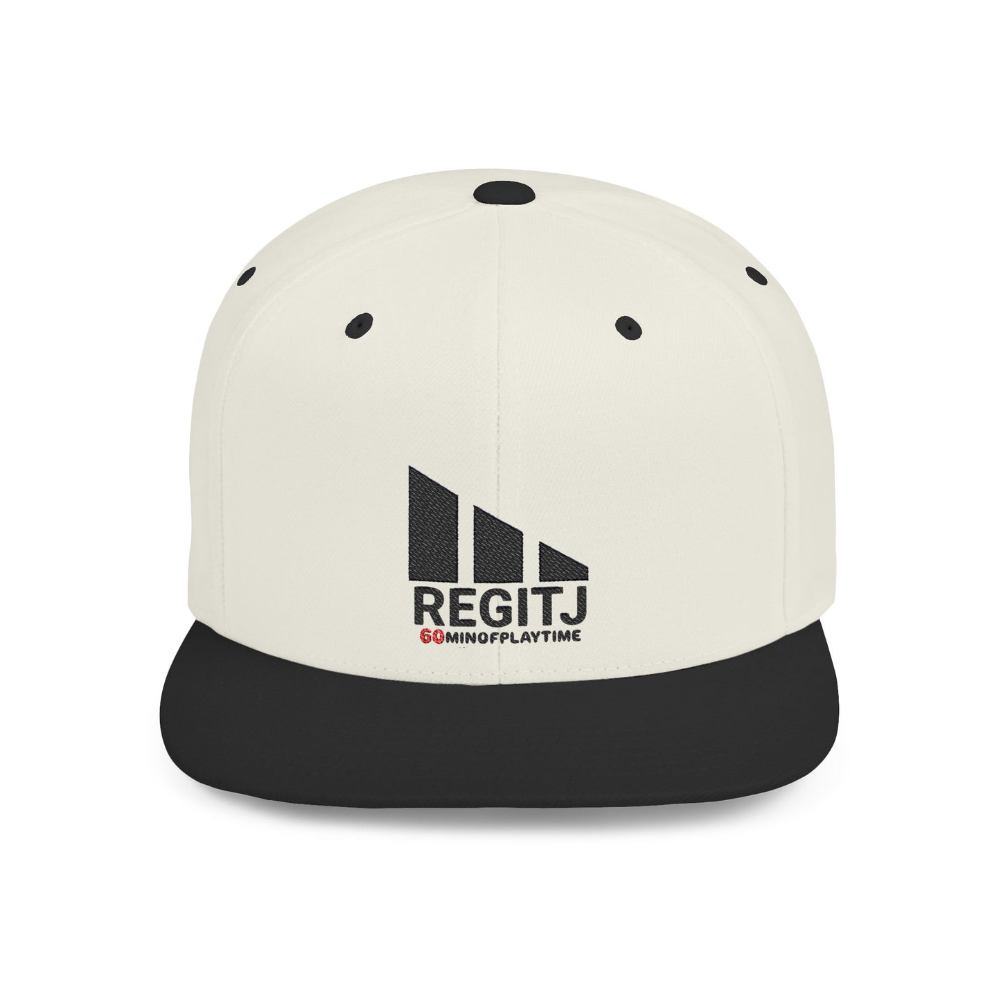 Stylish Flat Bill Snapback Hat - Perfect for Casual Days, Sports, Festivals, and Gifts, Trendy, Adjustable, Fashion Accessory One size Natural Black
