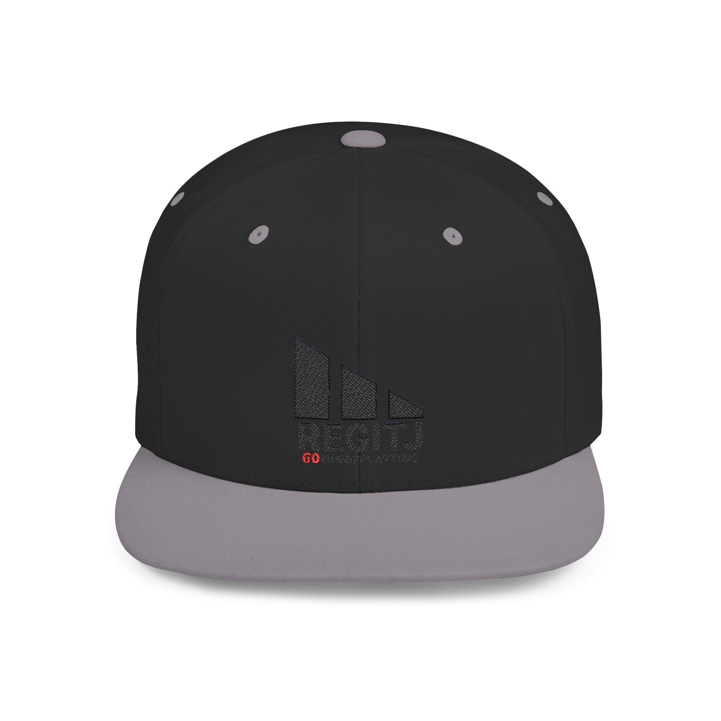 Stylish Flat Bill Snapback Hat - Perfect for Casual Days, Sports, Festivals, and Gifts, Trendy, Adjustable, Fashion Accessory One size Black Silver
