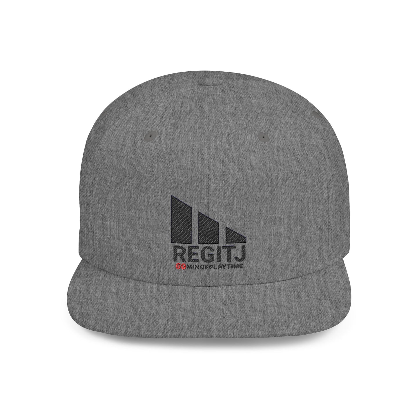 Stylish Flat Bill Snapback Hat - Perfect for Casual Days, Sports, Festivals, and Gifts, Trendy, Adjustable, Fashion Accessory One size Dark Heather