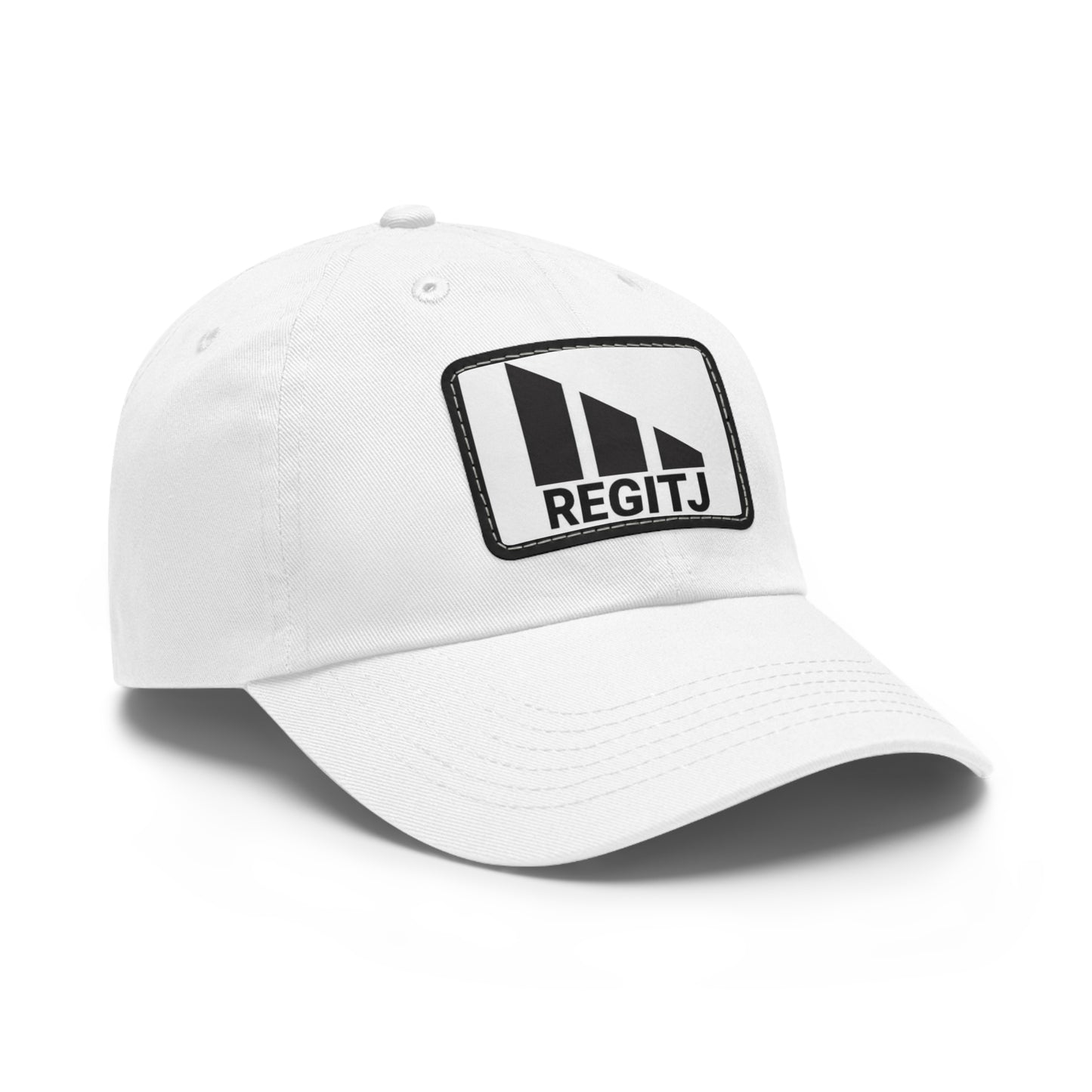 Dad Hat with Leather Patch (Rectangle)