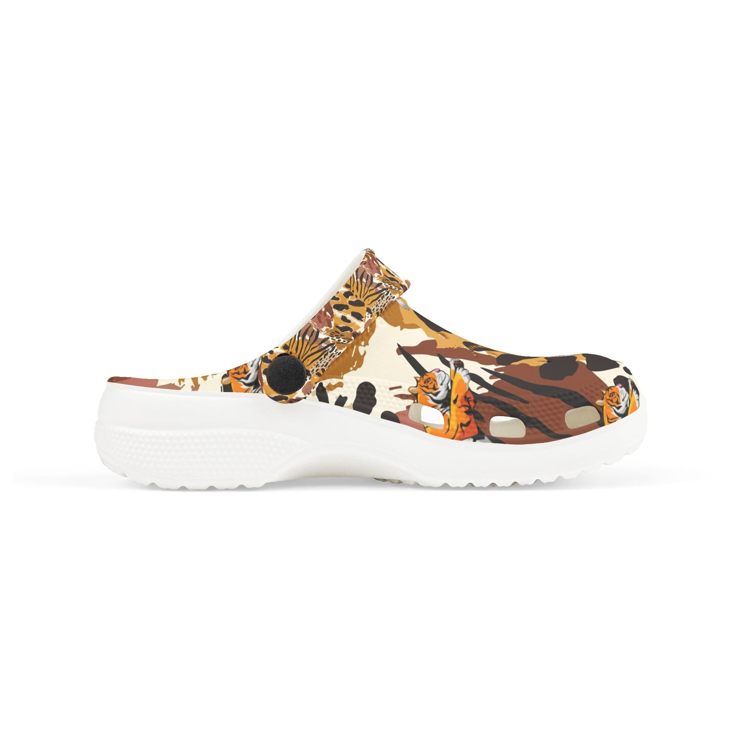 Wild Safari Kid's Clogs, Fun EVA Foam Shoes for Kids, Animal Print Summer Footwear, Comfortable Outdoor Sandals, Great for Playtime
