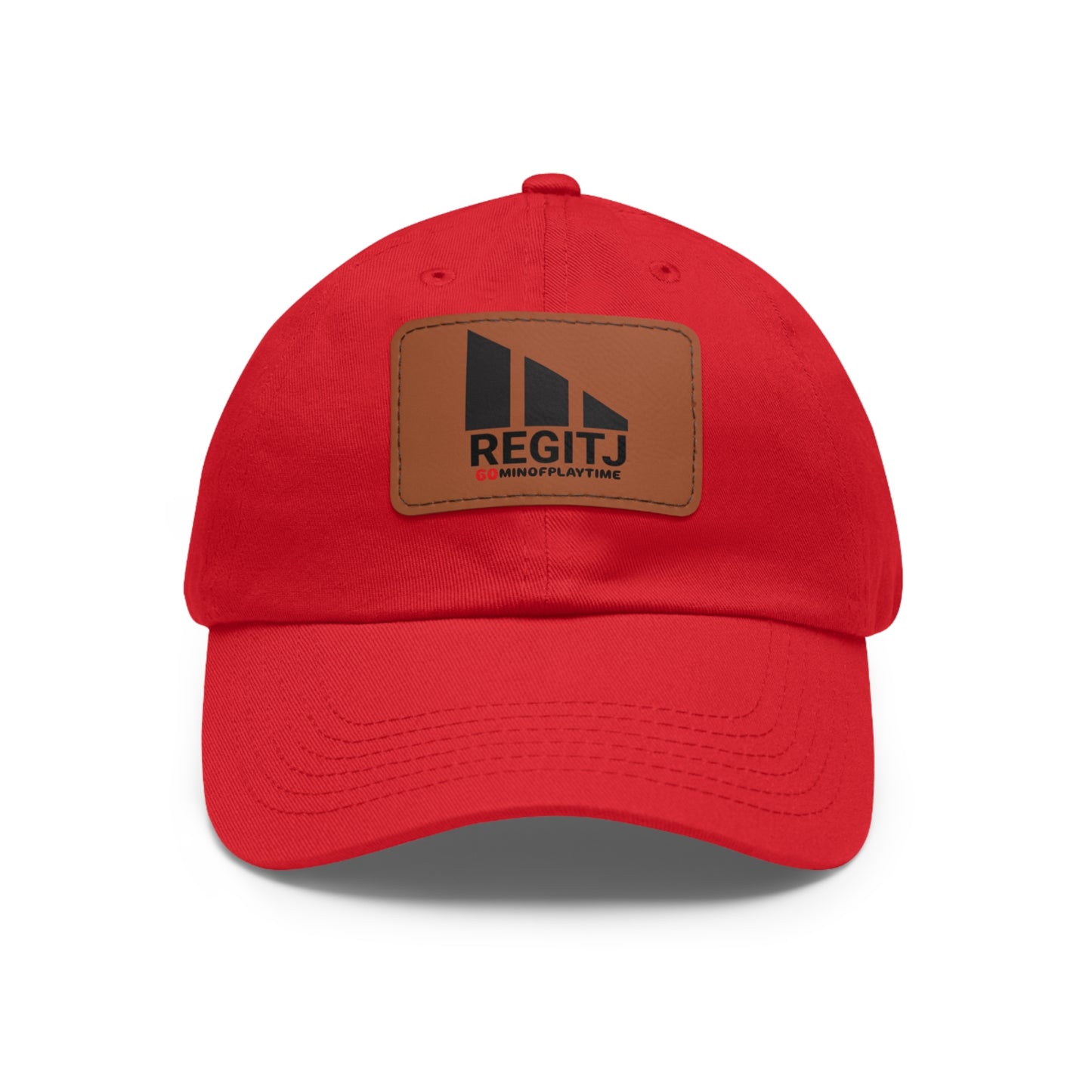 REGITJ Dad Hat with Leather Patch (Rectangle) - REGITJ FASHION 