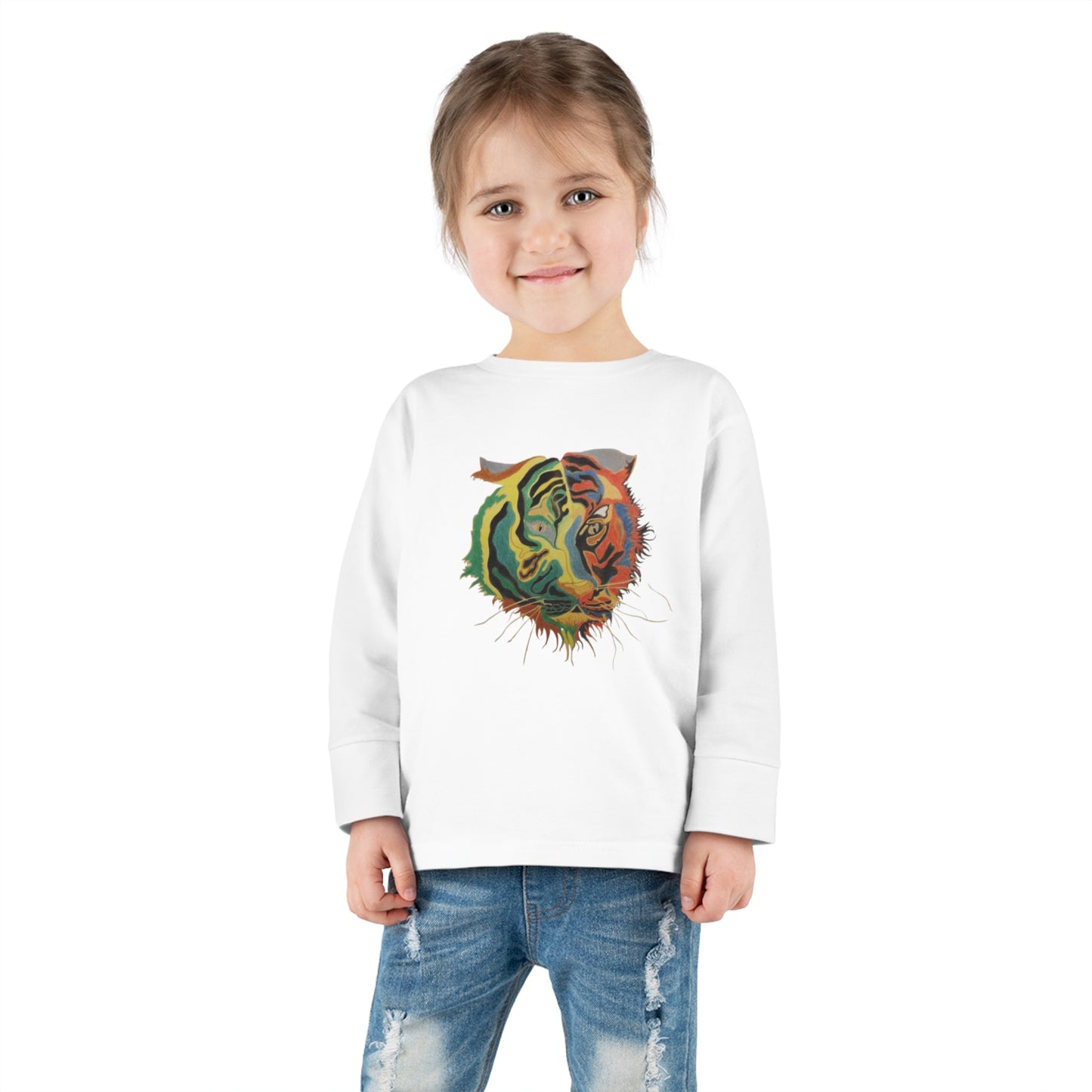 REGITJ Toddler Long Sleeve Tee White