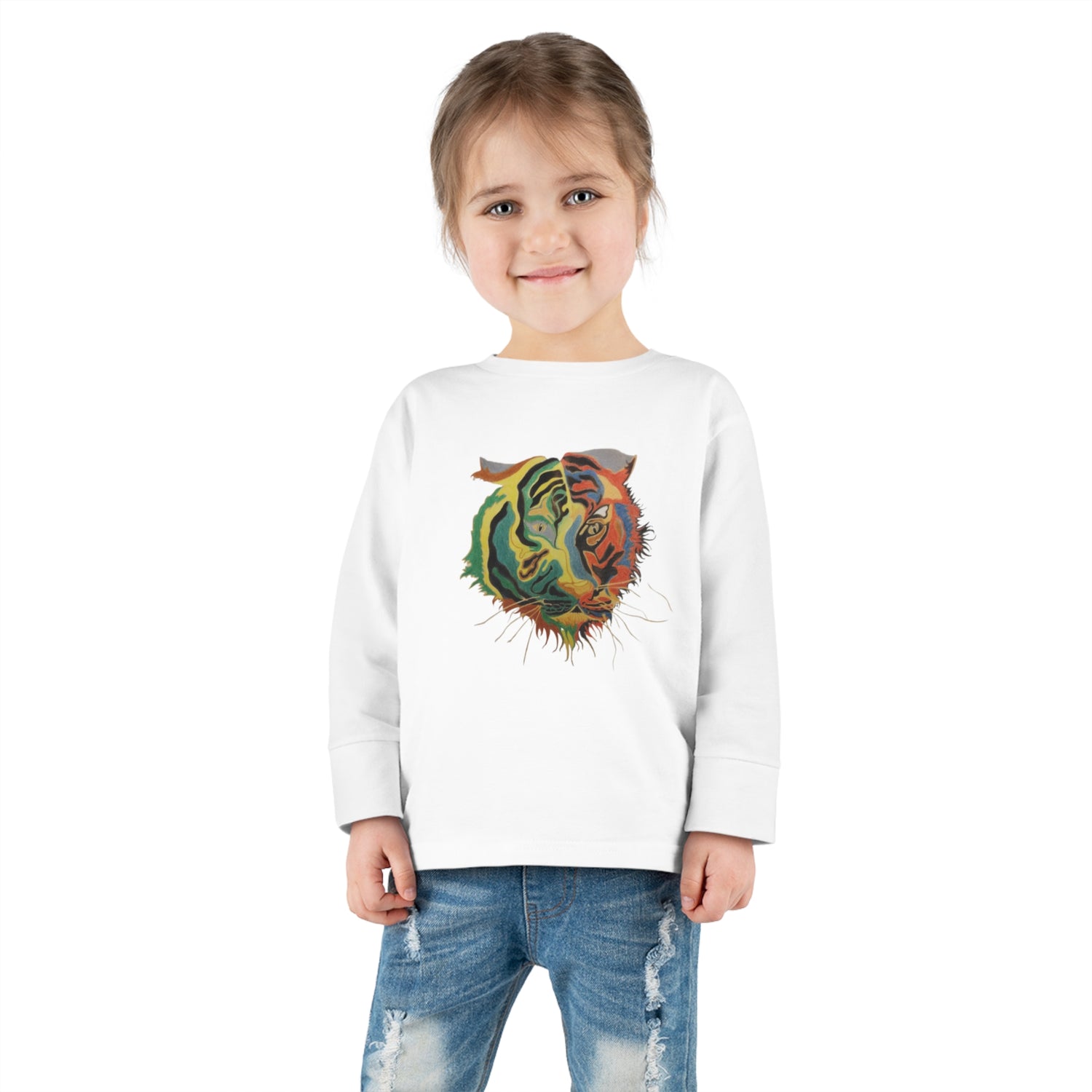 REGITJ Toddler Long Sleeve Tee White