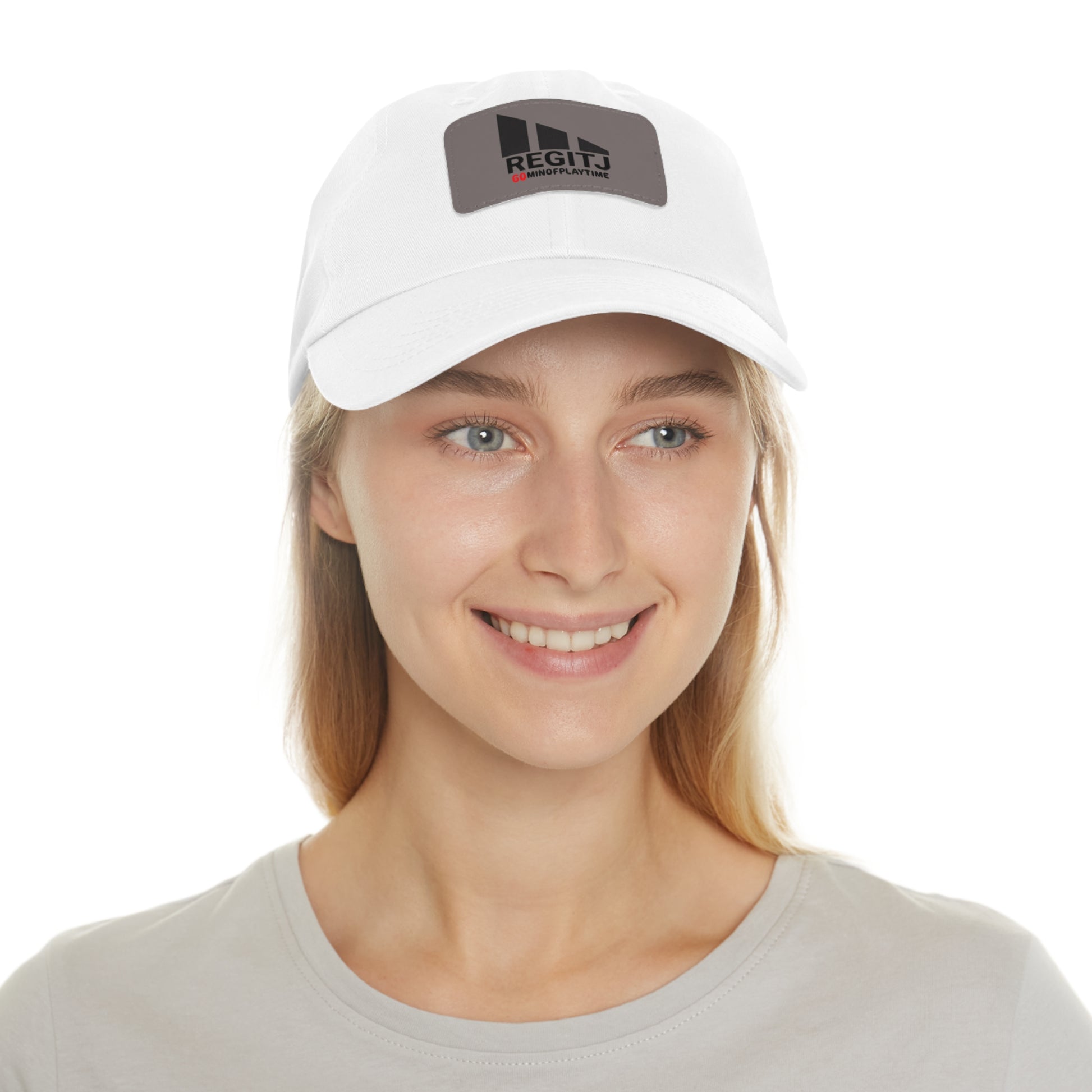 REGITJ Dad Hat with Leather Patch (Rectangle) - REGITJ FASHION 
