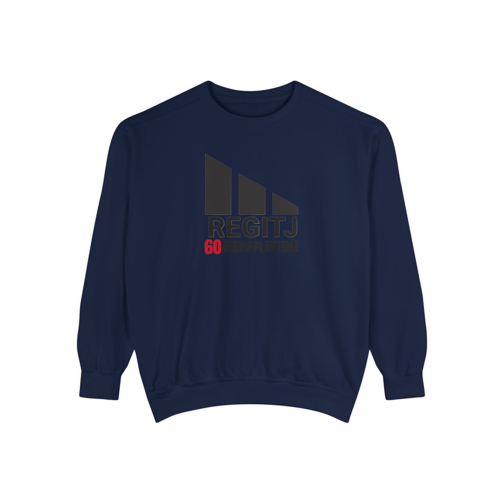REGITJ 60MOP Unisex Garment-Dyed Sweatshirt True Navy