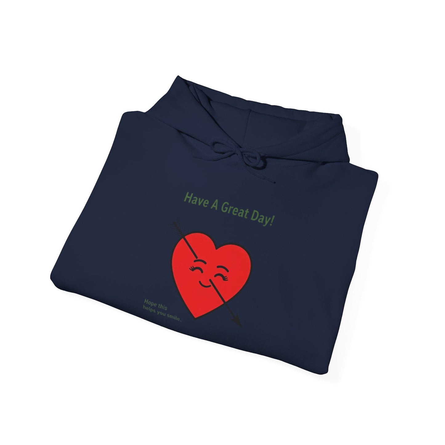 Have A Great Day Heart Hoodie — Cute Arrow Heart Graphic Sweatshirt - REGITJ FASHION 