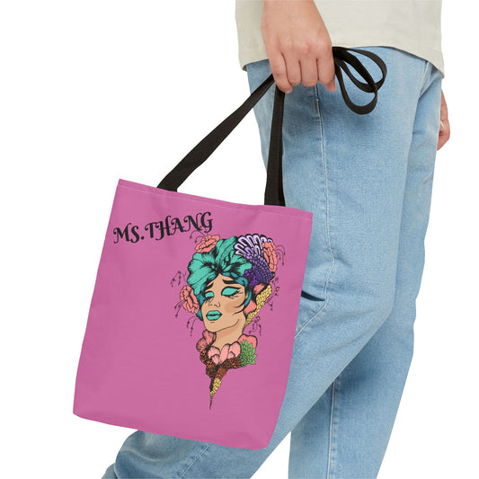 Ms.Thang - Tote Bag for Women, Trendy Floral Art Tote, Unique Gift for Her, Stylish Reusable Bag, Ms. Thang Design