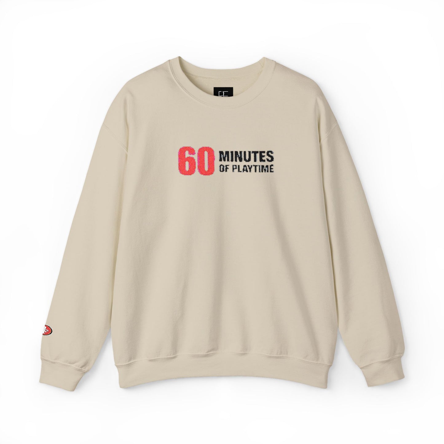 Crewneck Sweatshirt — 'Some of Playtime' Red Logo Casual Pullover