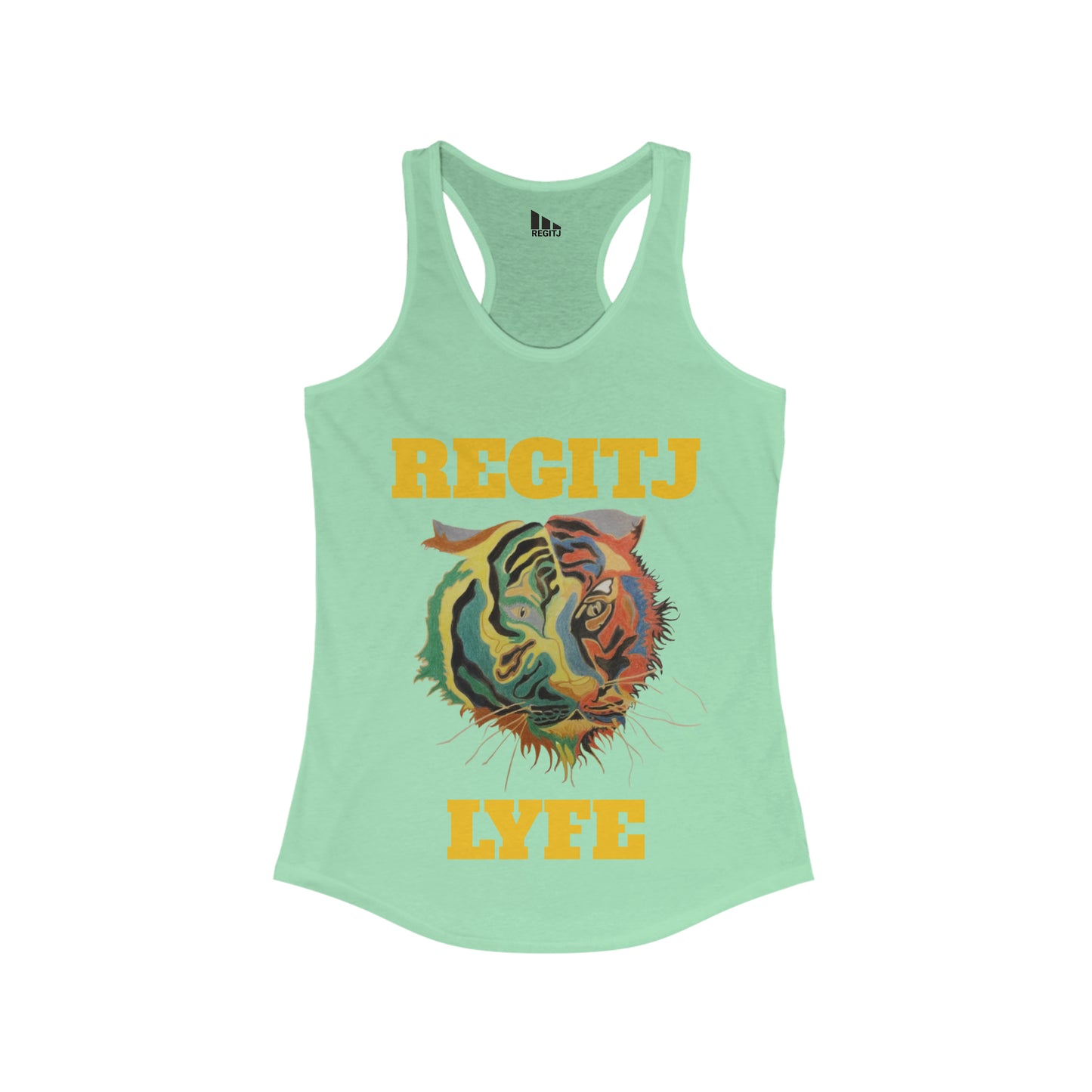 REGITJ Women's Ideal Racerback Tank Solid Mint