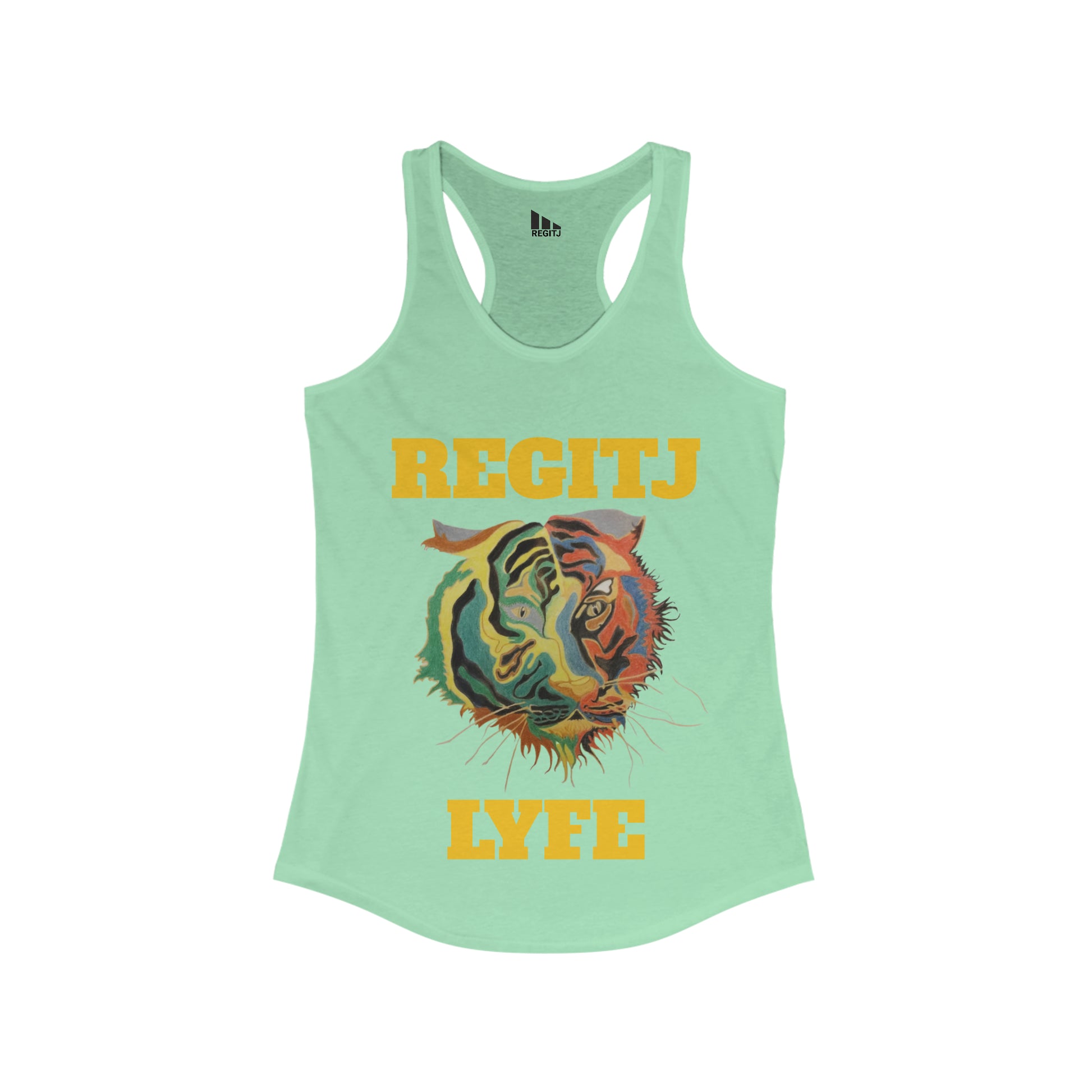 REGITJ Women's Ideal Racerback Tank Solid Mint