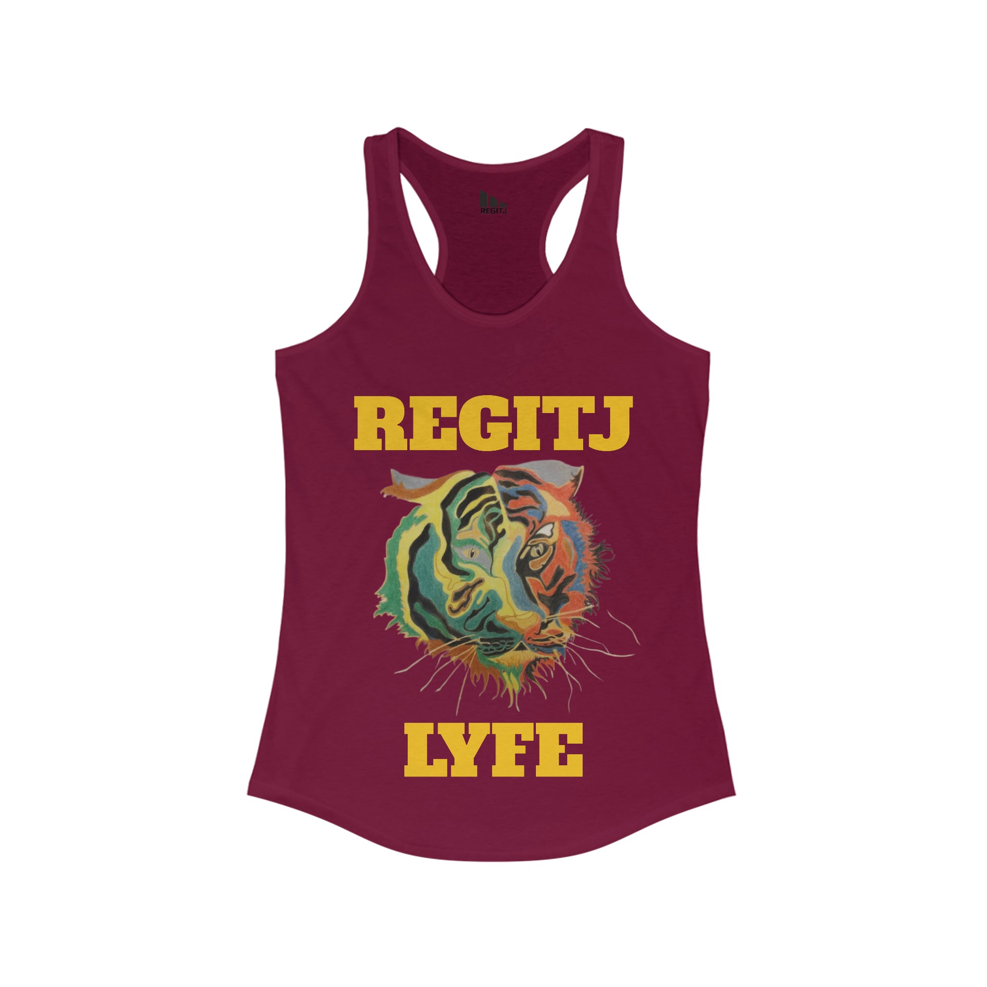 REGITJ Women's Ideal Racerback Tank Solid Cardinal Red