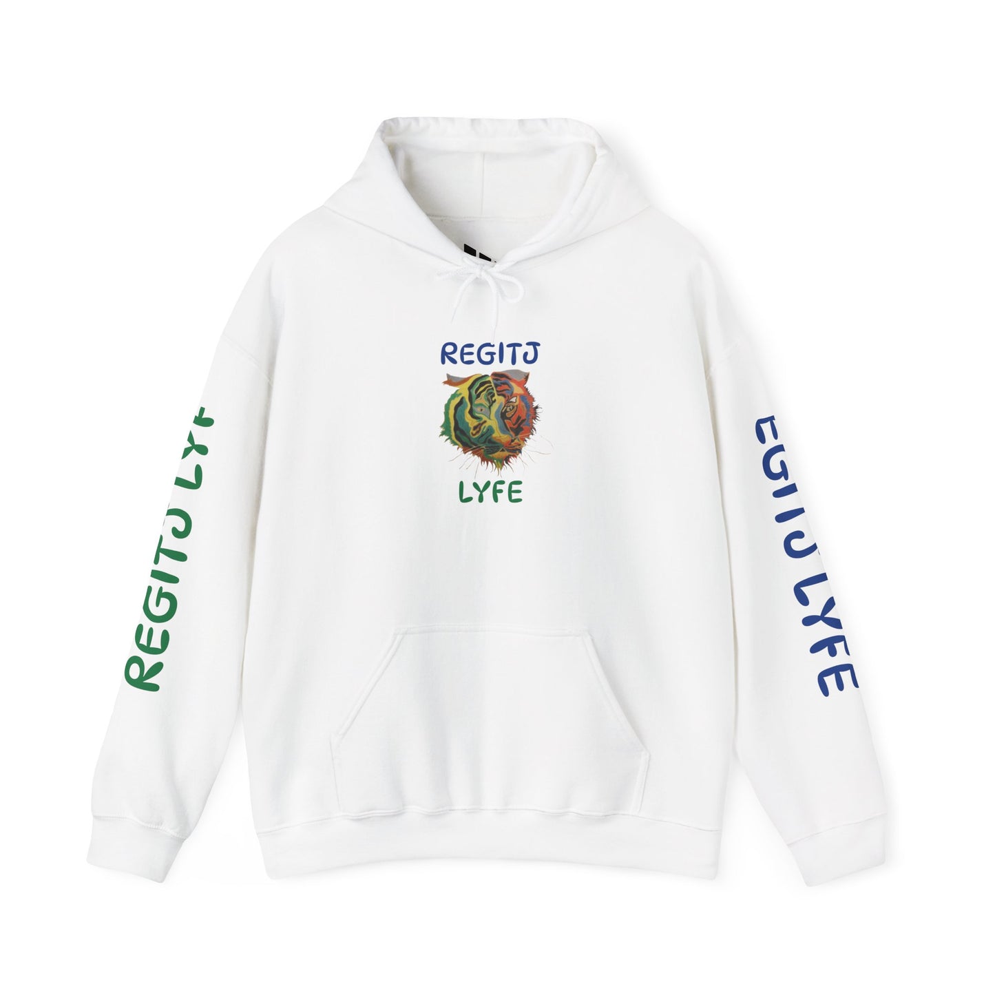 Jimmie Tiger Unisex Heavy Blend Hoodie - Stylish & Cozy Sweatshirt White