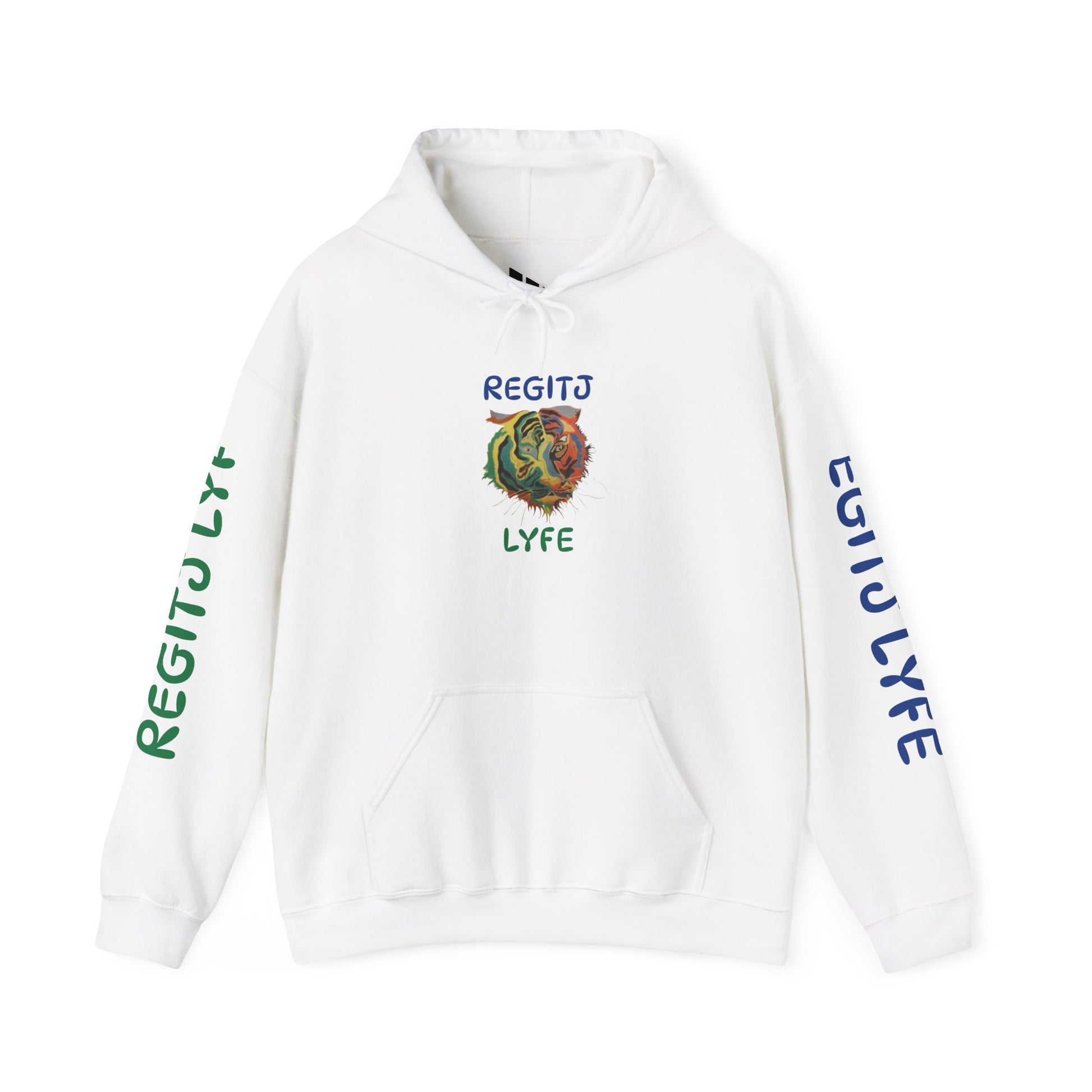 Jimmie Tiger Unisex Heavy Blend Hoodie - Stylish & Cozy Sweatshirt White
