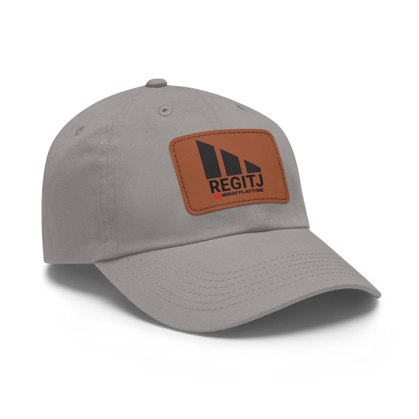 REGITJ Dad Hat with Leather Patch (Rectangle) - REGITJ FASHION 
