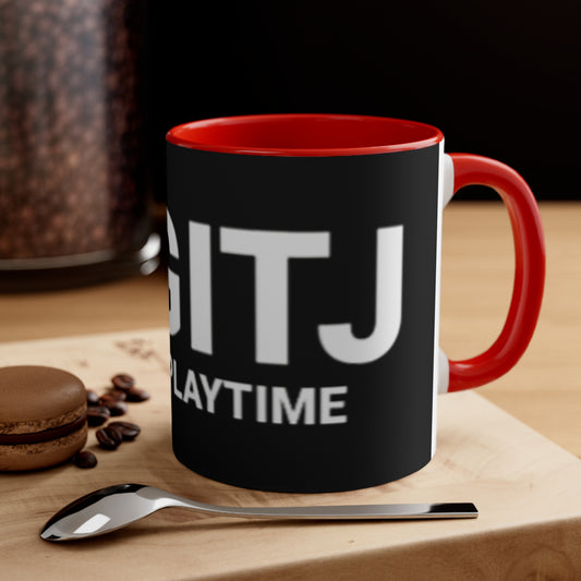 REGITJ Accent Coffee Mug, 11oz Red 11oz