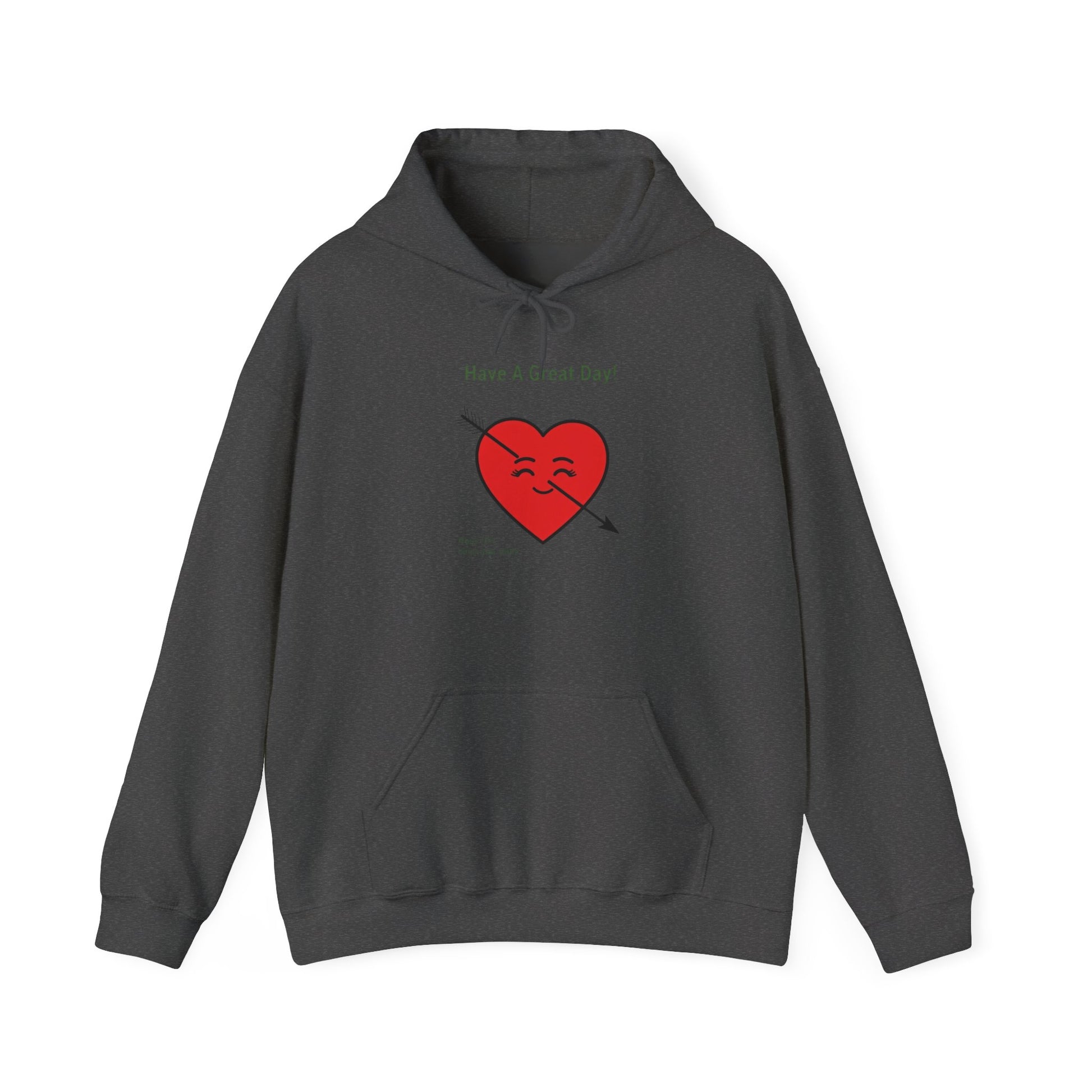 Have A Great Day Heart Hoodie — Cute Arrow Heart Graphic Sweatshirt - REGITJ FASHION 