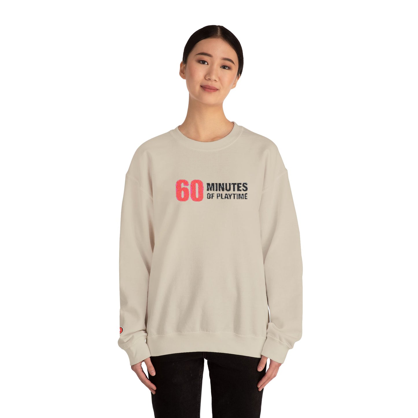 Crewneck Sweatshirt — 'Some of Playtime' Red Logo Casual Pullover