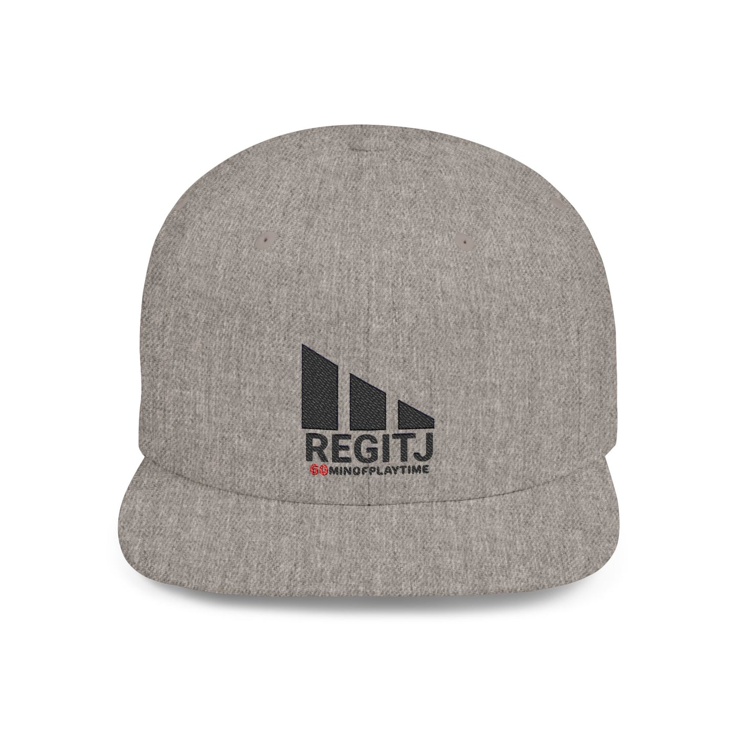 Stylish Flat Bill Snapback Hat - Perfect for Casual Days, Sports, Festivals, and Gifts, Trendy, Adjustable, Fashion Accessory One size Heather Grey