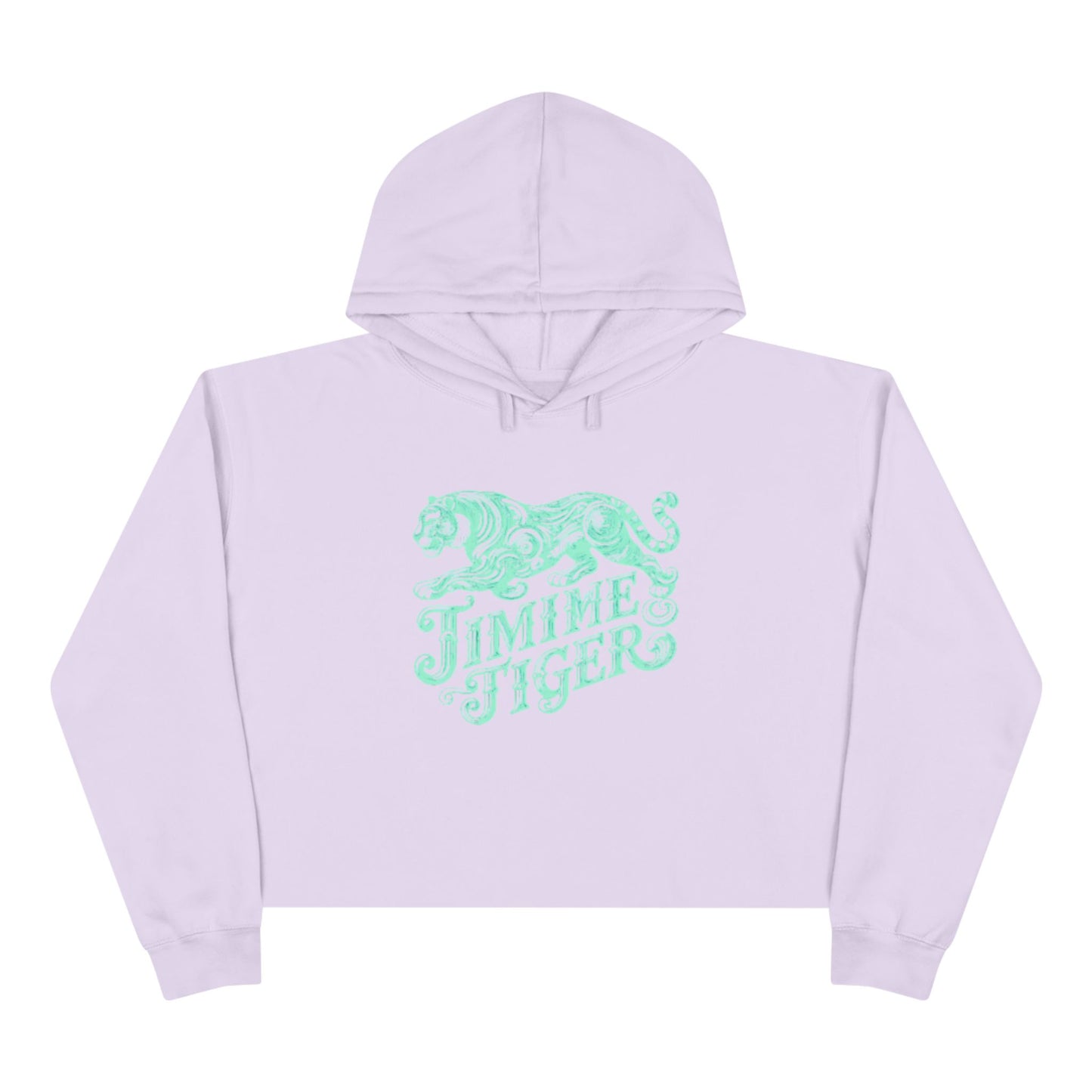 Mint Tiger Crop Hoodie - Trendy Streetwear, Perfect Gift, Casual Outfit, Unique Design, Summer Fashion - REGITJ FASHION 