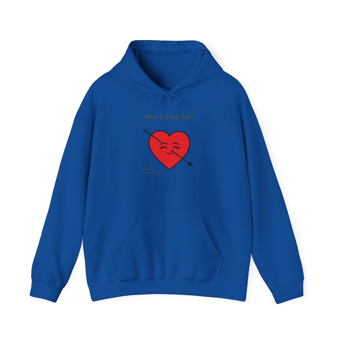Have A Great Day Heart Hoodie — Cute Arrow Heart Graphic Sweatshirt - REGITJ FASHION 