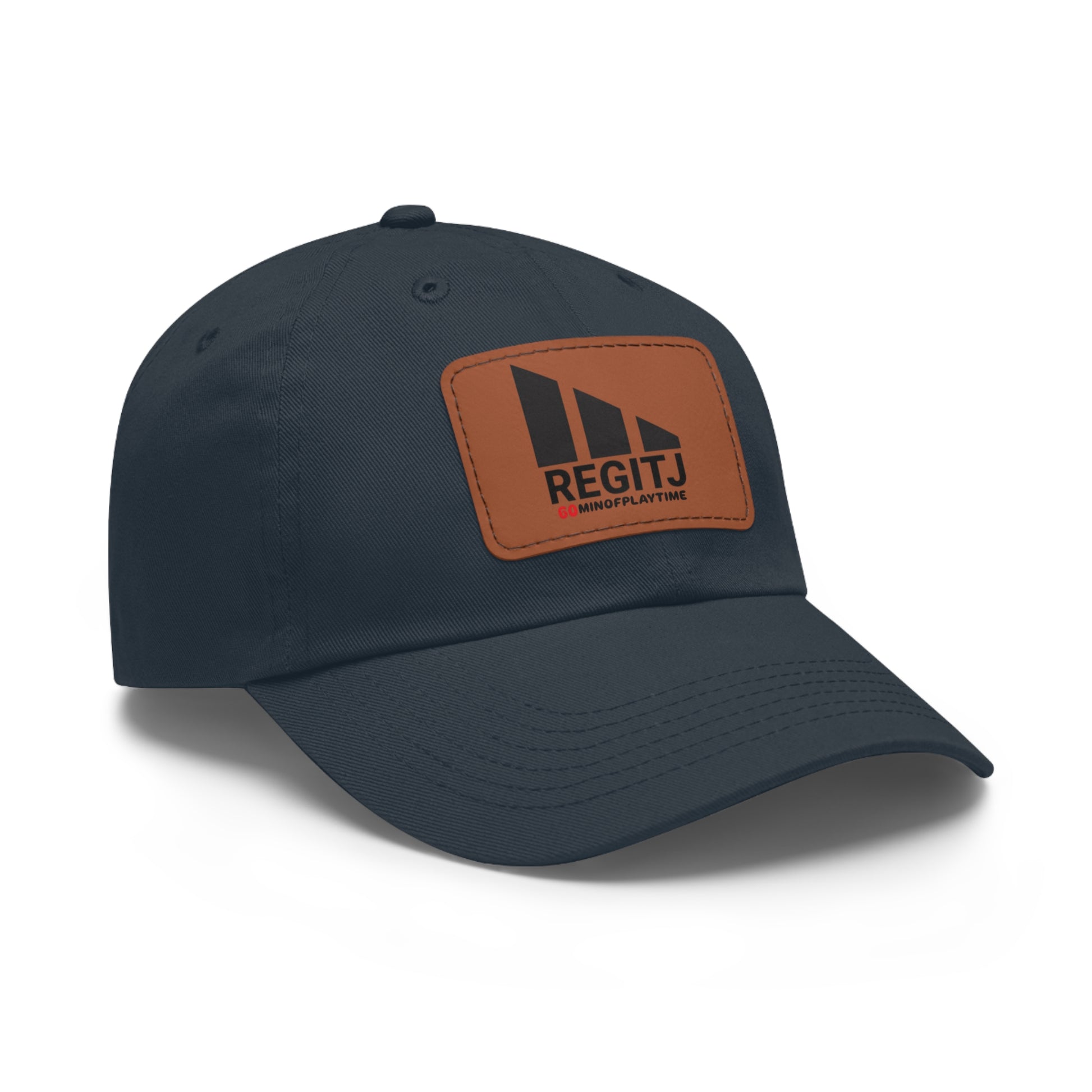 REGITJ Dad Hat with Leather Patch (Rectangle) - REGITJ FASHION 