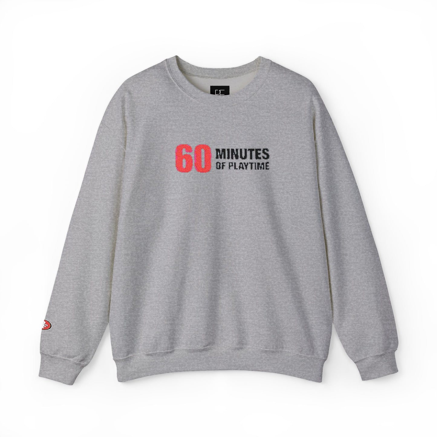 Crewneck Sweatshirt — 'Some of Playtime' Red Logo Casual Pullover
