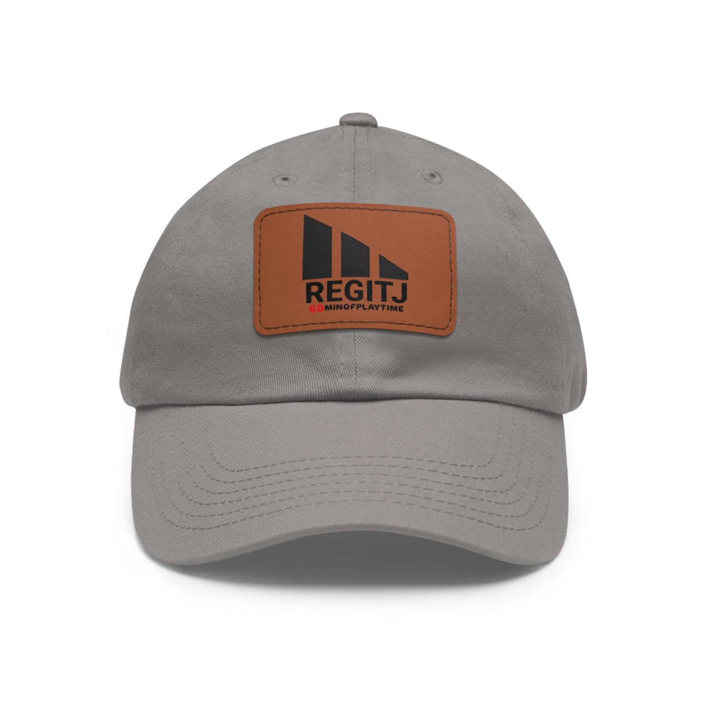REGITJ Dad Hat with Leather Patch (Rectangle) - REGITJ FASHION 