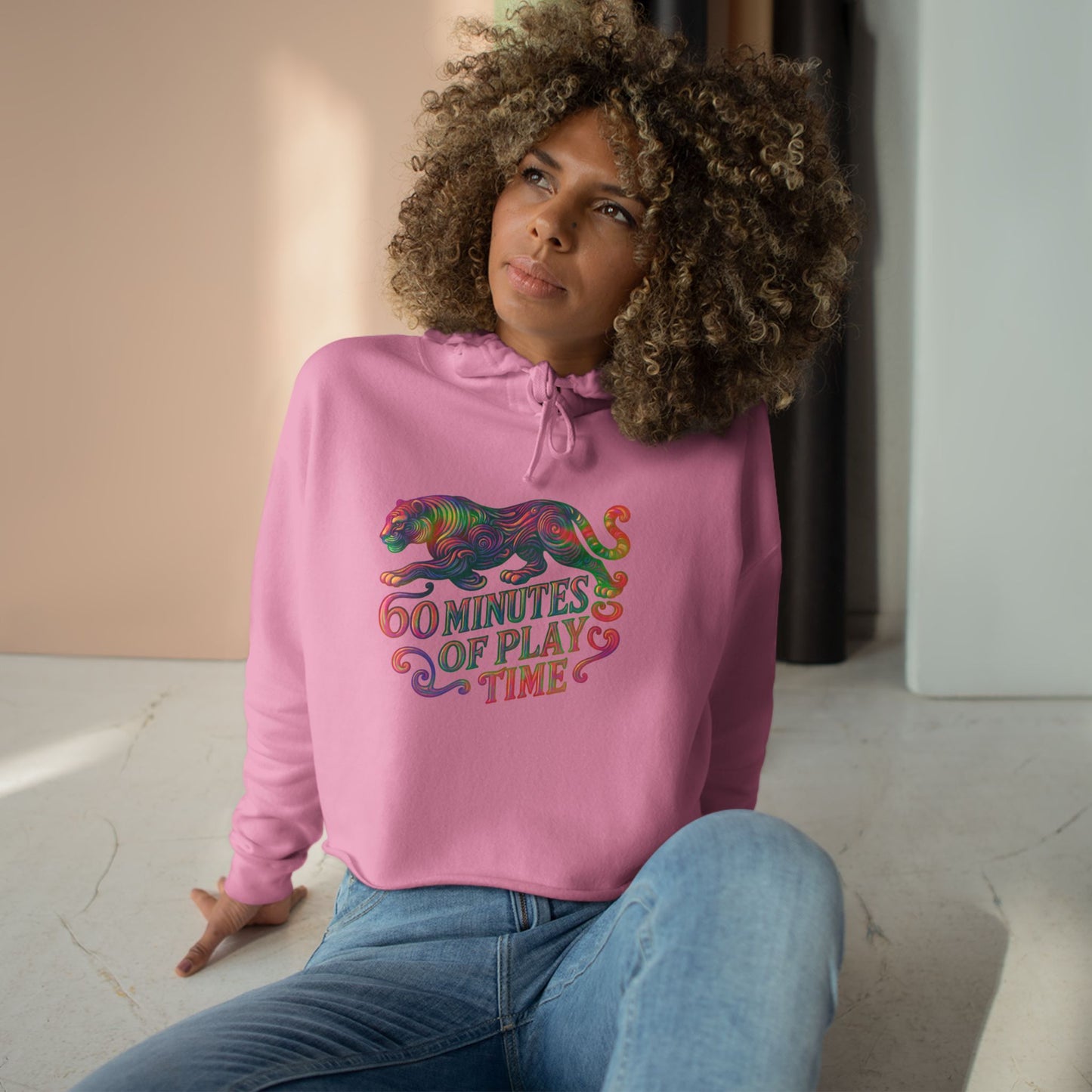Mint Tiger Crop Hoodie - Trendy Streetwear, Perfect Gift, Casual Outfit, Unique Design, Summer Fashion - REGITJ FASHION 