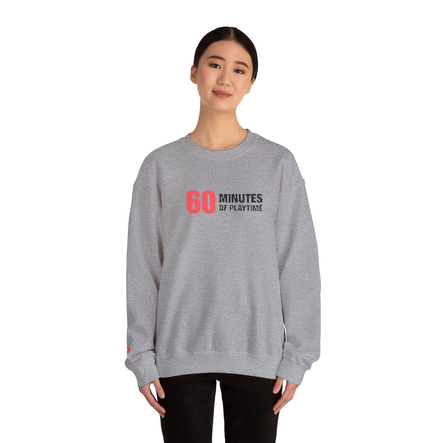 Crewneck Sweatshirt — 'Some of Playtime' Red Logo Casual Pullover