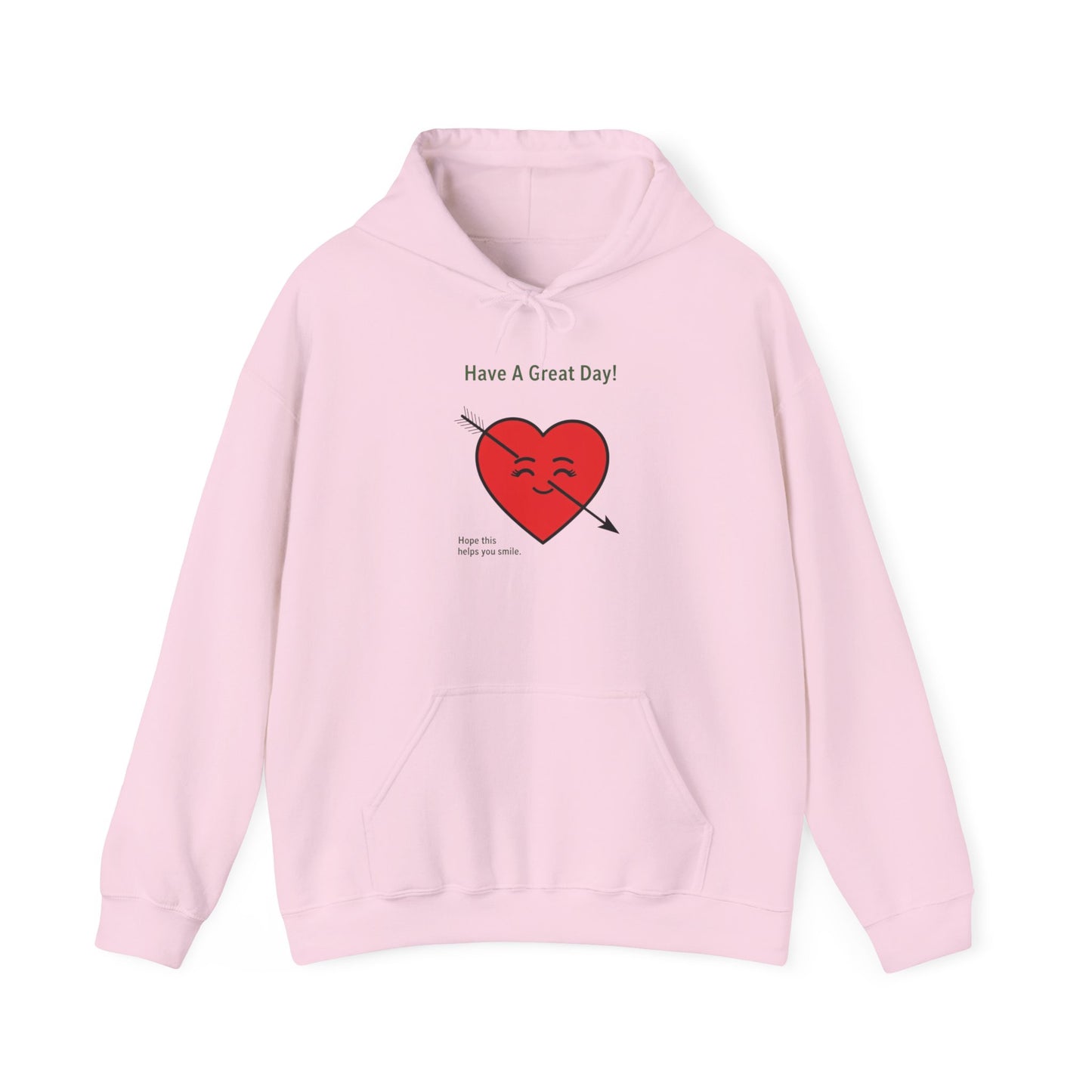 Have A Great Day Heart Hoodie — Cute Arrow Heart Graphic Sweatshirt - REGITJ FASHION 