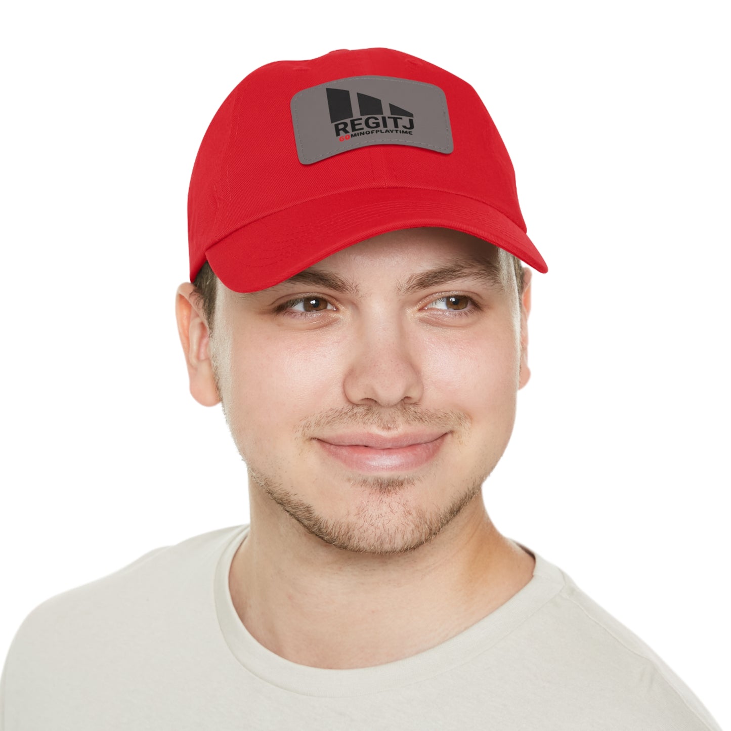 REGITJ Dad Hat with Leather Patch (Rectangle) - REGITJ FASHION 
