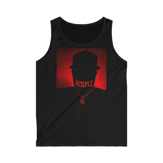 REGITJ Face Boys Men's Softstyle Tank Top Black