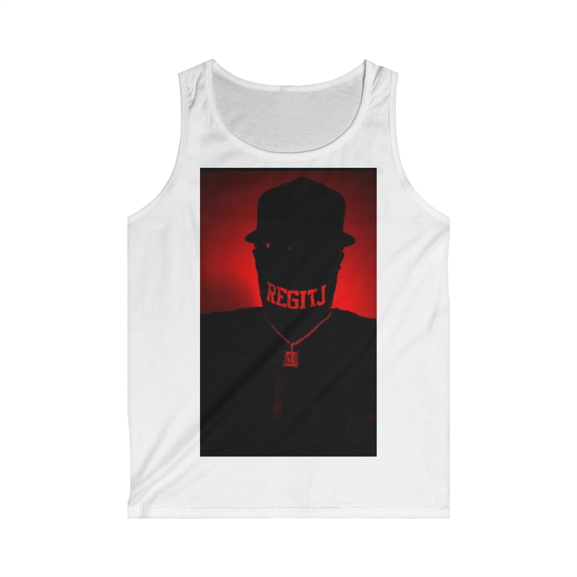 REGITJ Face Boys Men's Softstyle Tank Top White