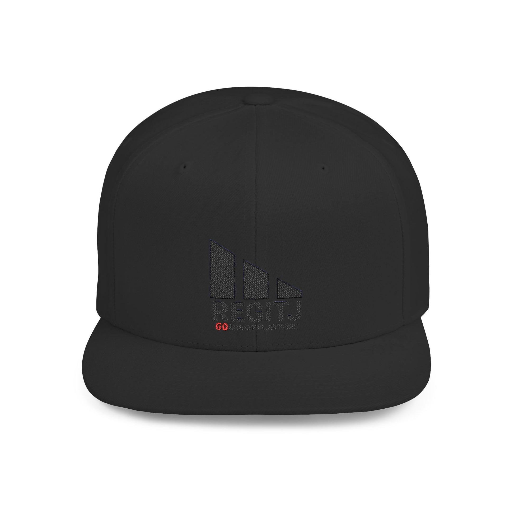 Stylish Flat Bill Snapback Hat - Perfect for Casual Days, Sports, Festivals, and Gifts, Trendy, Adjustable, Fashion Accessory One size Black
