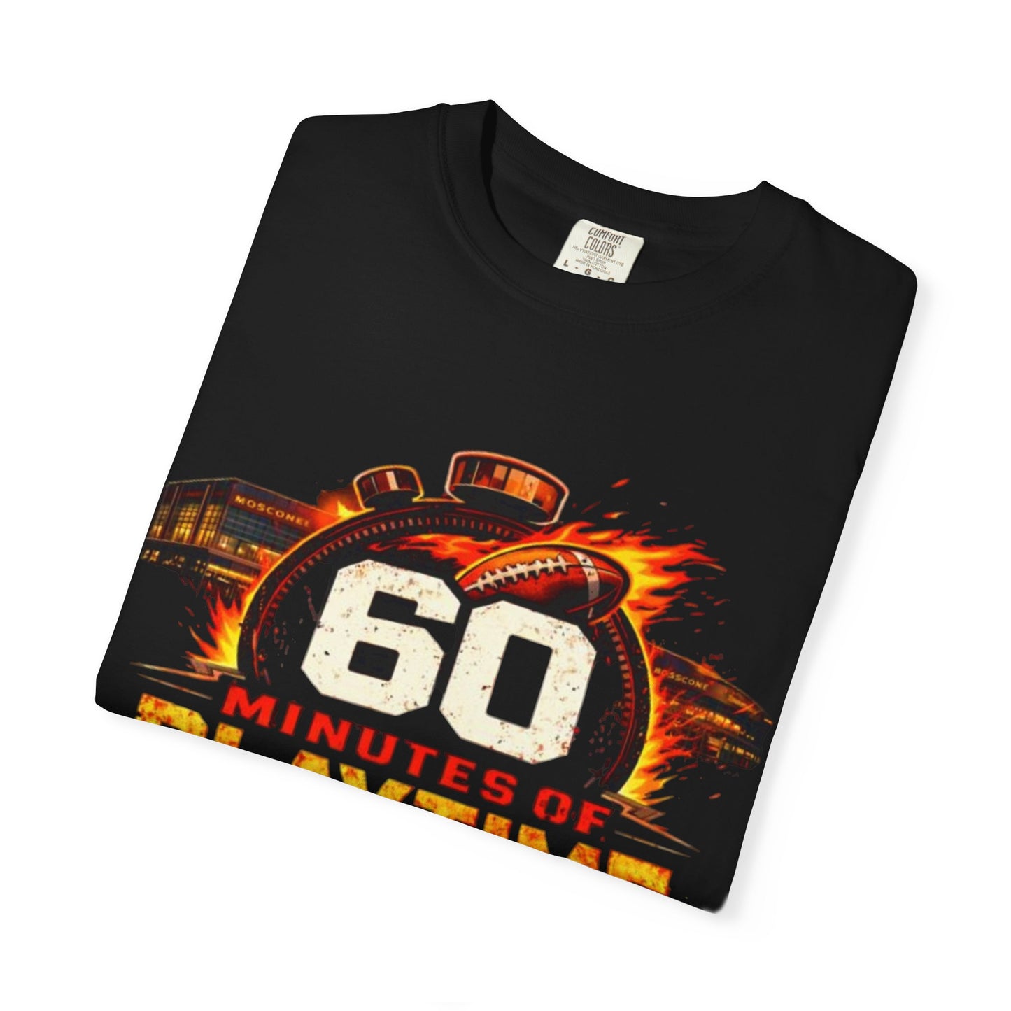 60 Minutes of Playtime Pro Bowl Graphic T-Shirt — February 3 Football Fan Tee