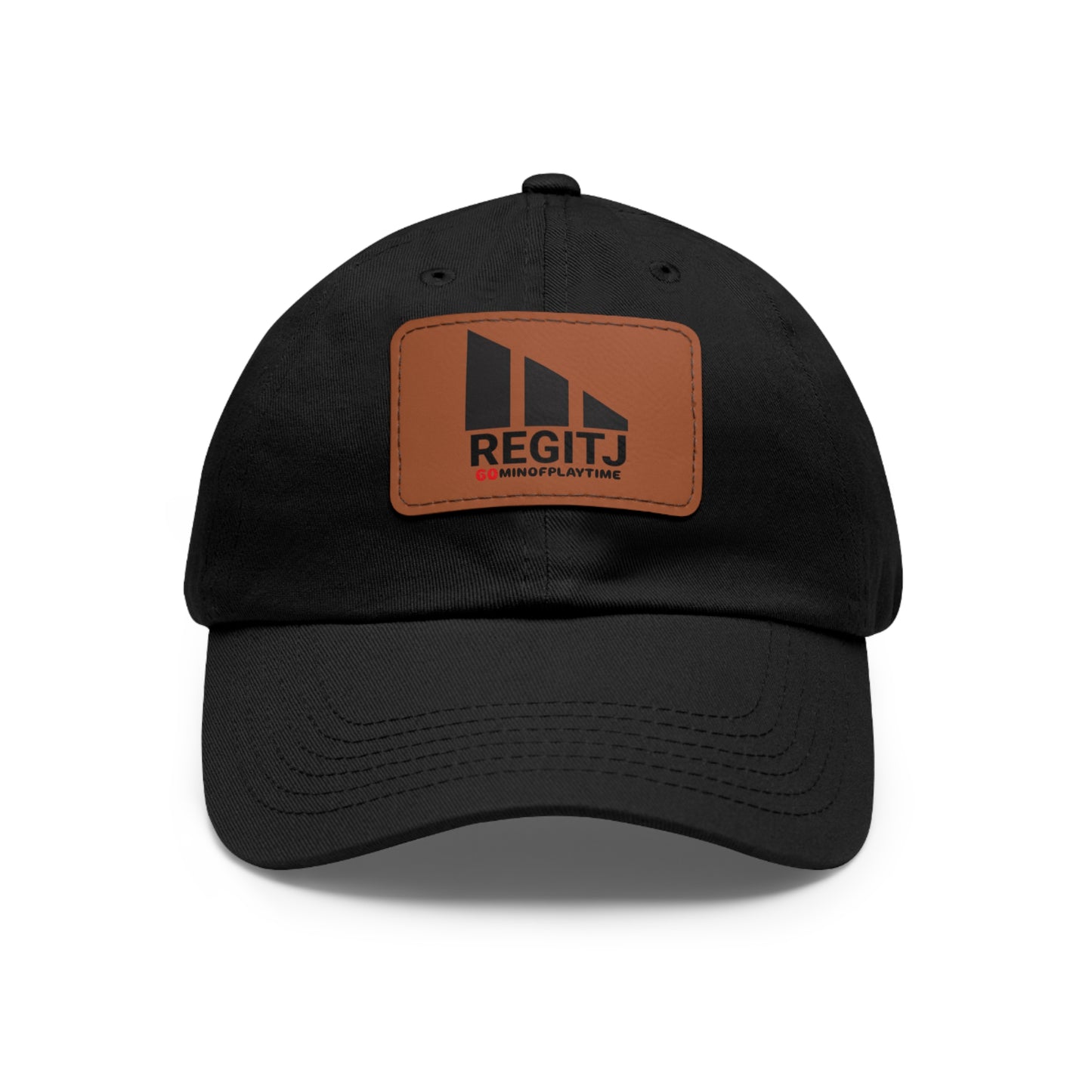 REGITJ Dad Hat with Leather Patch (Rectangle) - REGITJ FASHION 