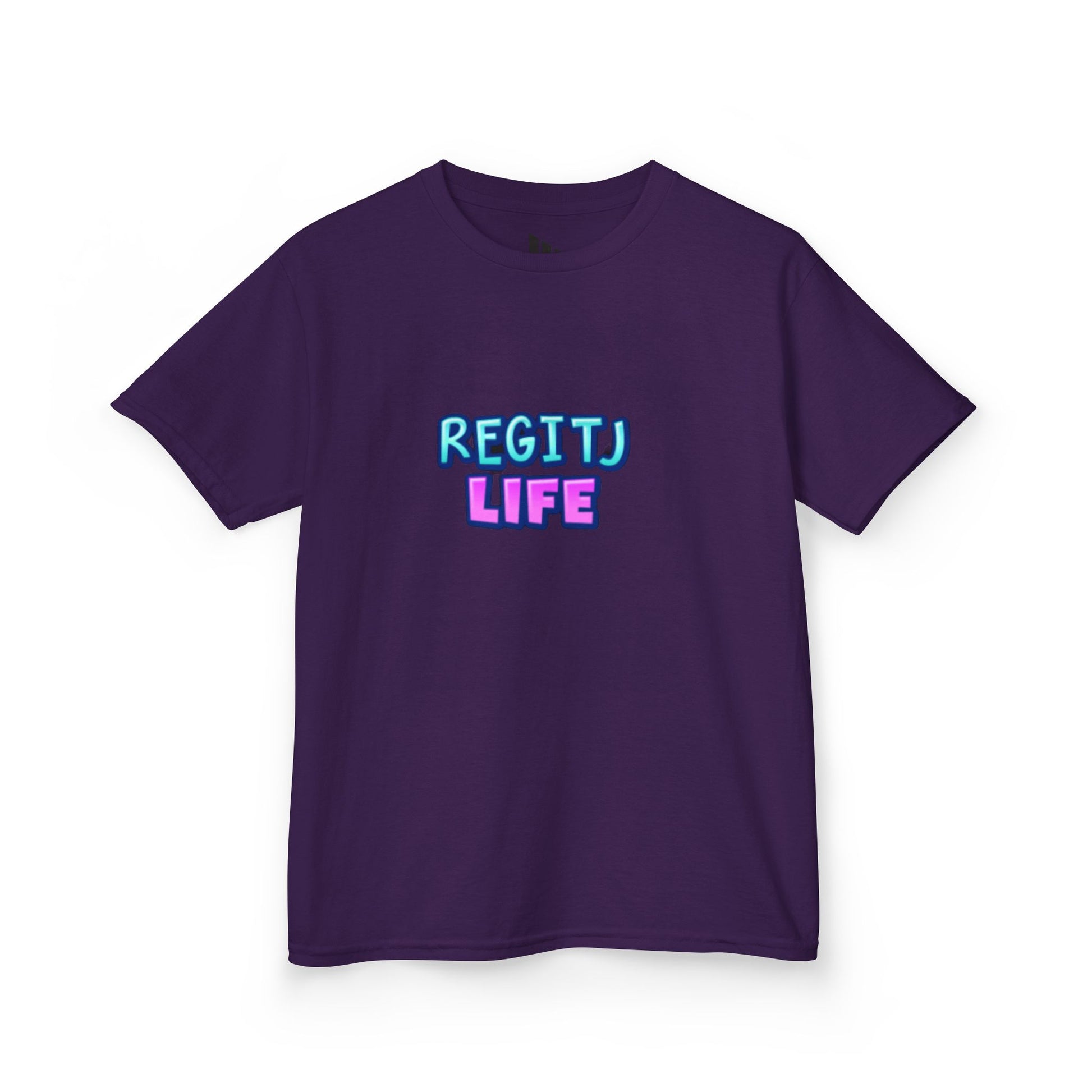 Kids Graphic Tee - Fun REGITJ LIFE Shirt, Casual Kids Wear, Birthday Gift, Unique Summer Apparel, Playdate Outfit