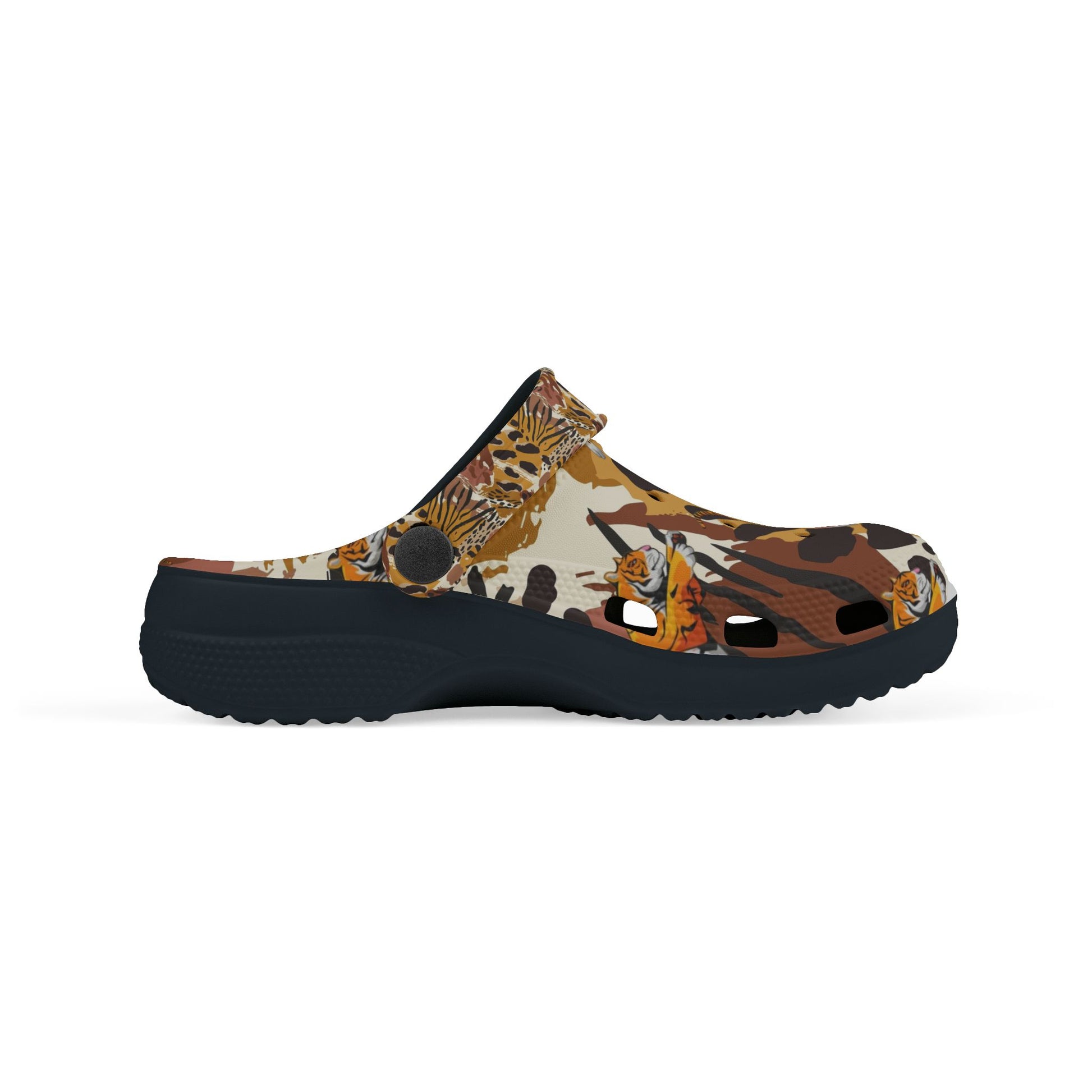 Wild Safari Kid's Clogs, Fun EVA Foam Shoes for Kids, Animal Print Summer Footwear, Comfortable Outdoor Sandals, Great for Playtime