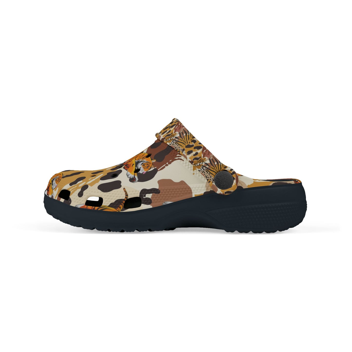 Wild Safari Kid's Clogs, Fun EVA Foam Shoes for Kids, Animal Print Summer Footwear, Comfortable Outdoor Sandals, Great for Playtime