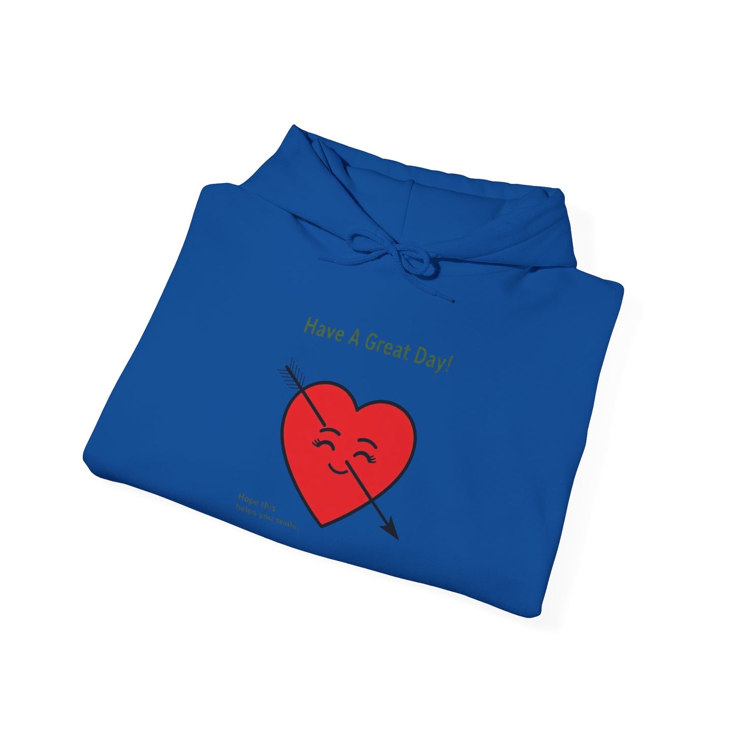 Have A Great Day Heart Hoodie — Cute Arrow Heart Graphic Sweatshirt - REGITJ FASHION 