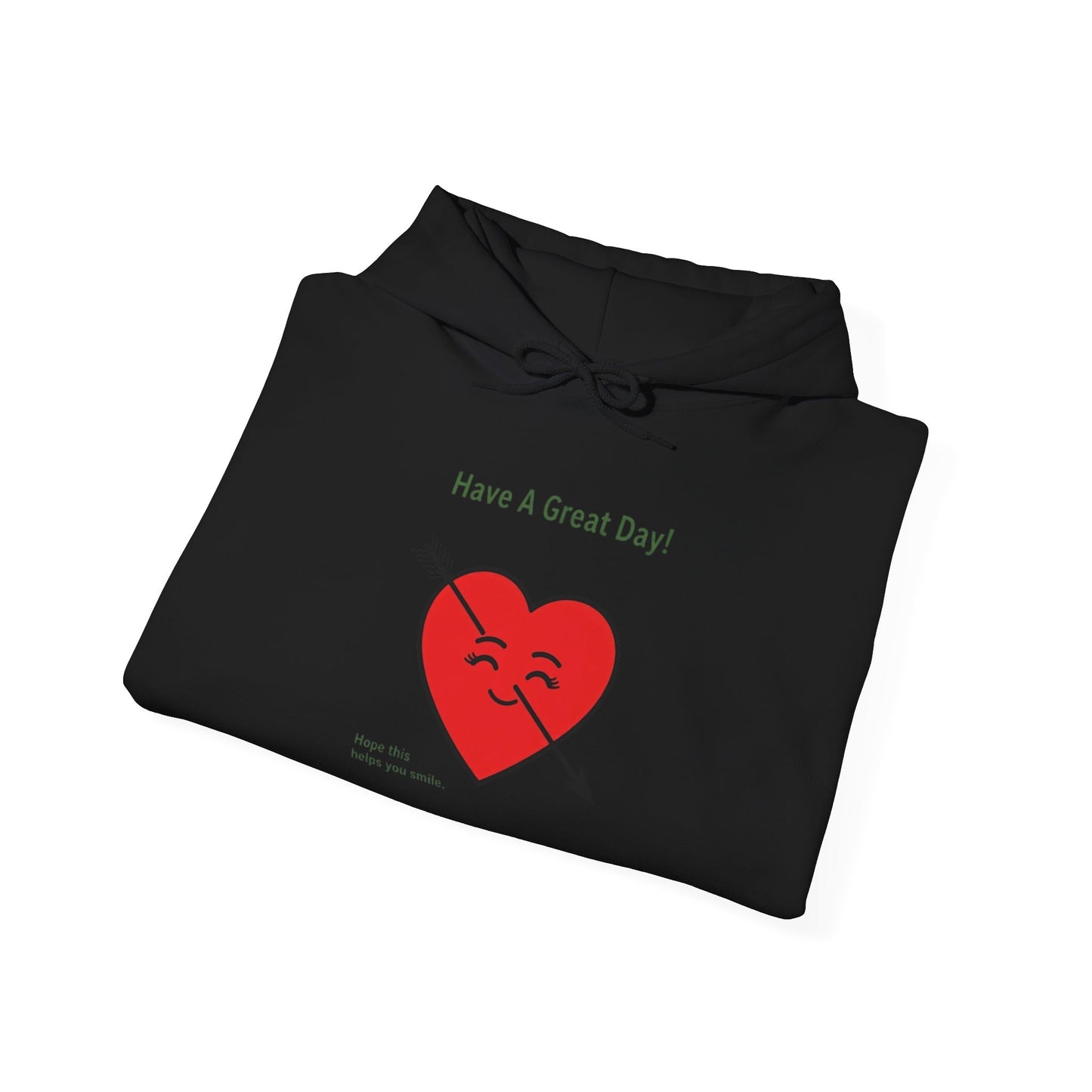 Have A Great Day Heart Hoodie — Cute Arrow Heart Graphic Sweatshirt - REGITJ FASHION 