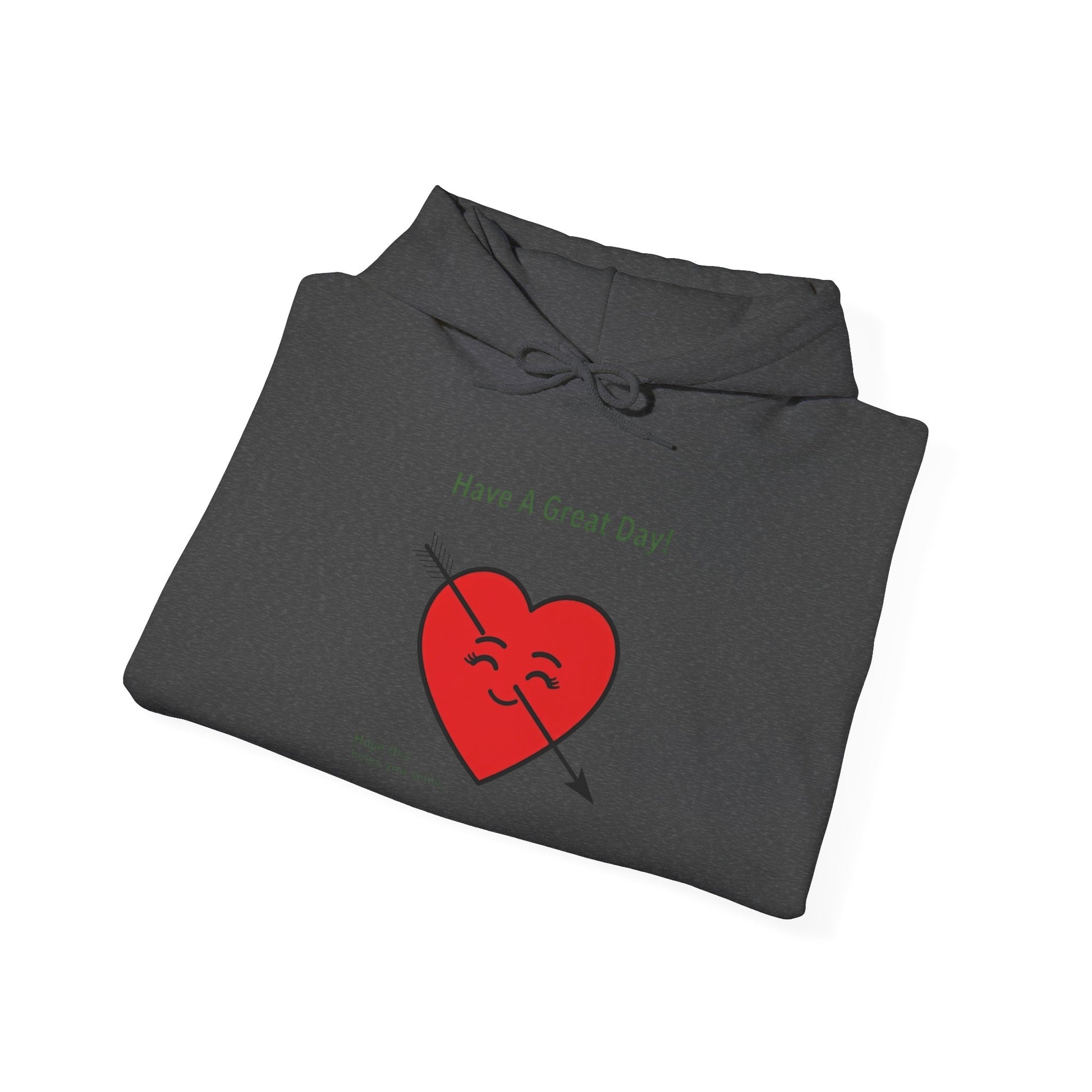 Have A Great Day Heart Hoodie — Cute Arrow Heart Graphic Sweatshirt - REGITJ FASHION 
