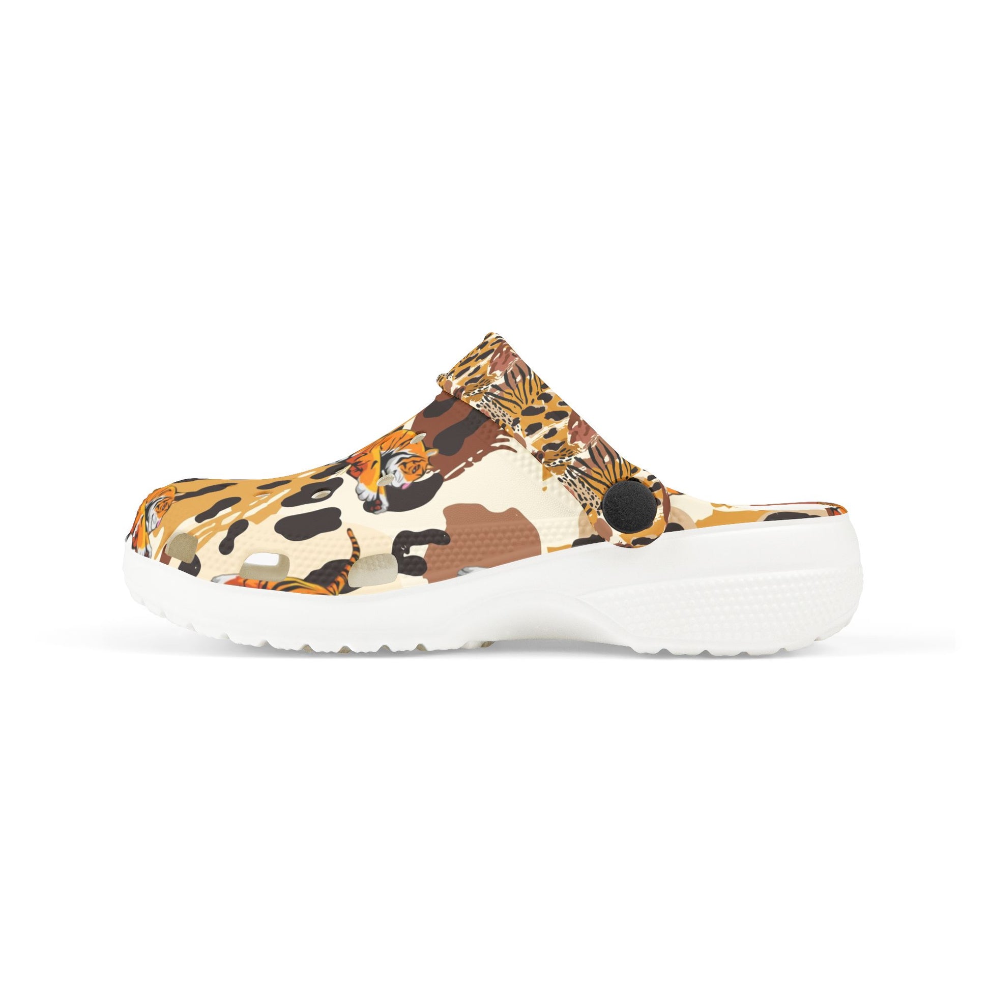 Wild Safari Kid's Clogs, Fun EVA Foam Shoes for Kids, Animal Print Summer Footwear, Comfortable Outdoor Sandals, Great for Playtime