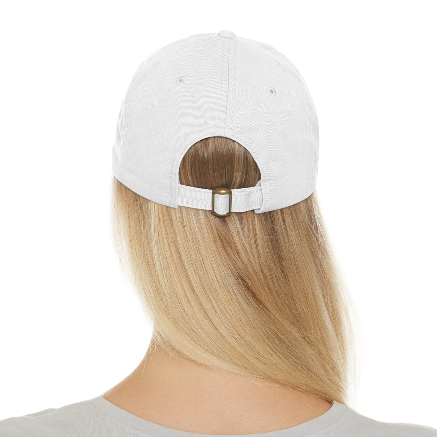 REGITJ Dad Hat with Leather Patch (Rectangle) - REGITJ FASHION 