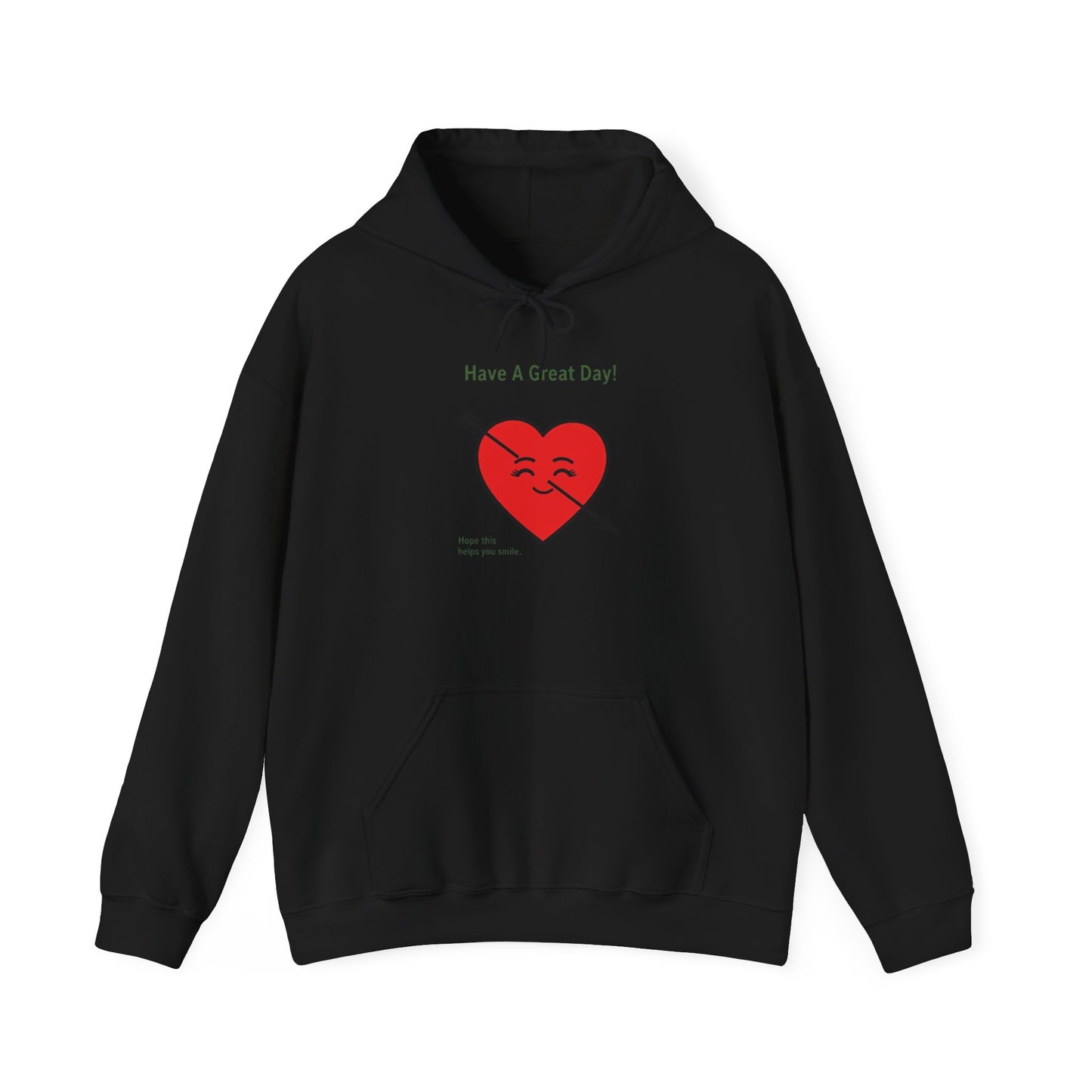 Have A Great Day Heart Hoodie — Cute Arrow Heart Graphic Sweatshirt - REGITJ FASHION 